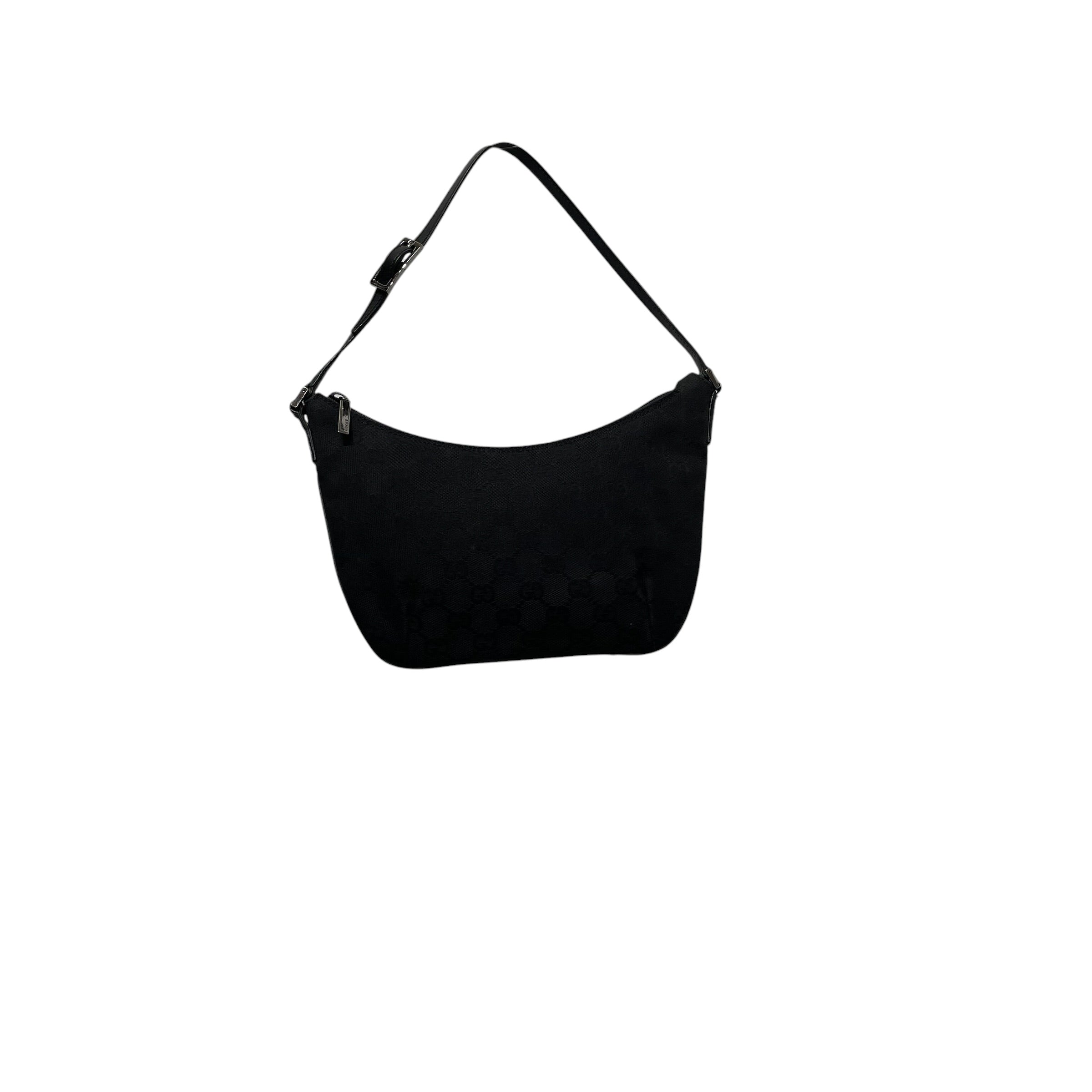 GUCCI/Hand Bag/Monogram/BLK/vintage gg canvas view 1