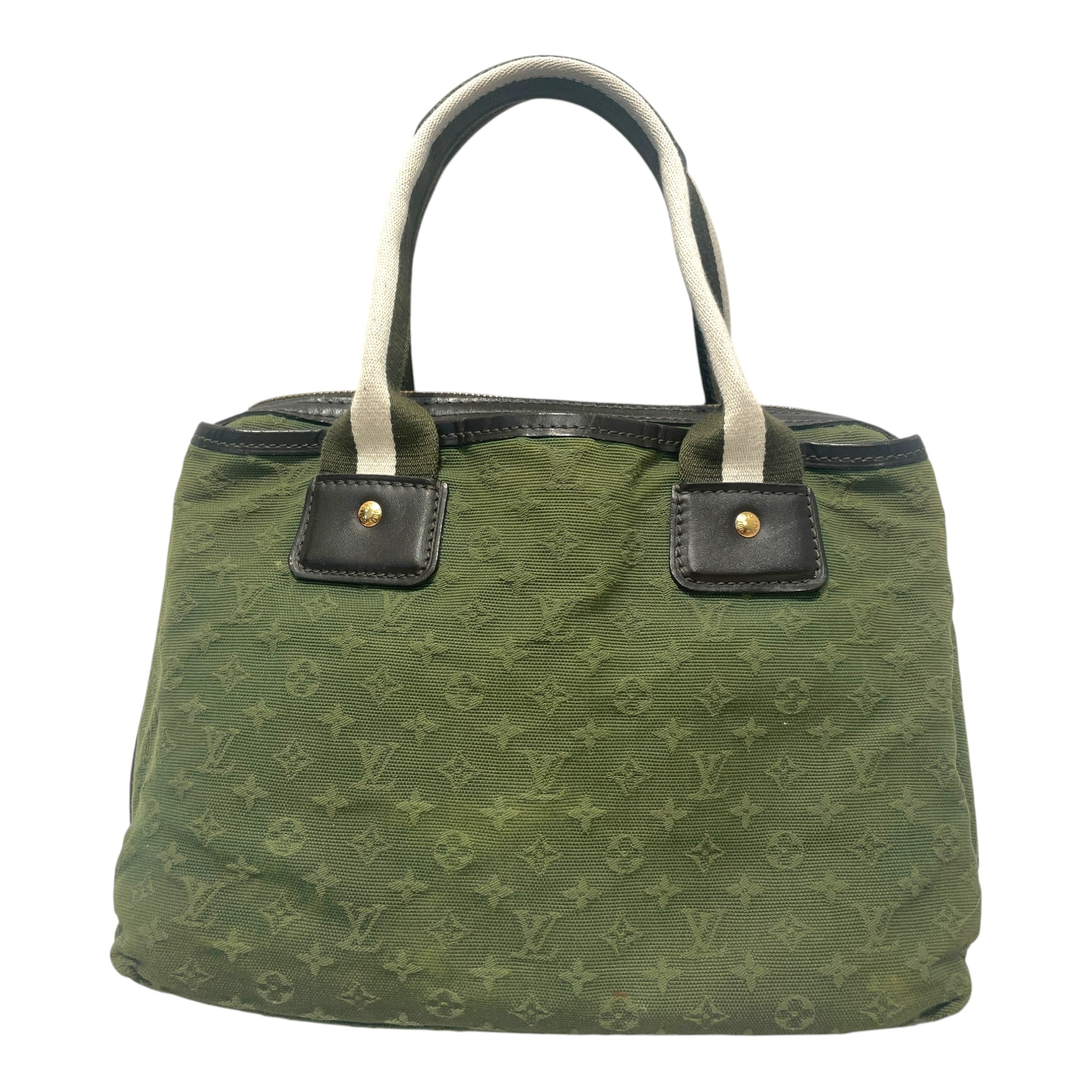 LOUIS VUITTON/Hand Bag/Monogram/Cotton/GRN/Mini Lin Mary Kate view 3