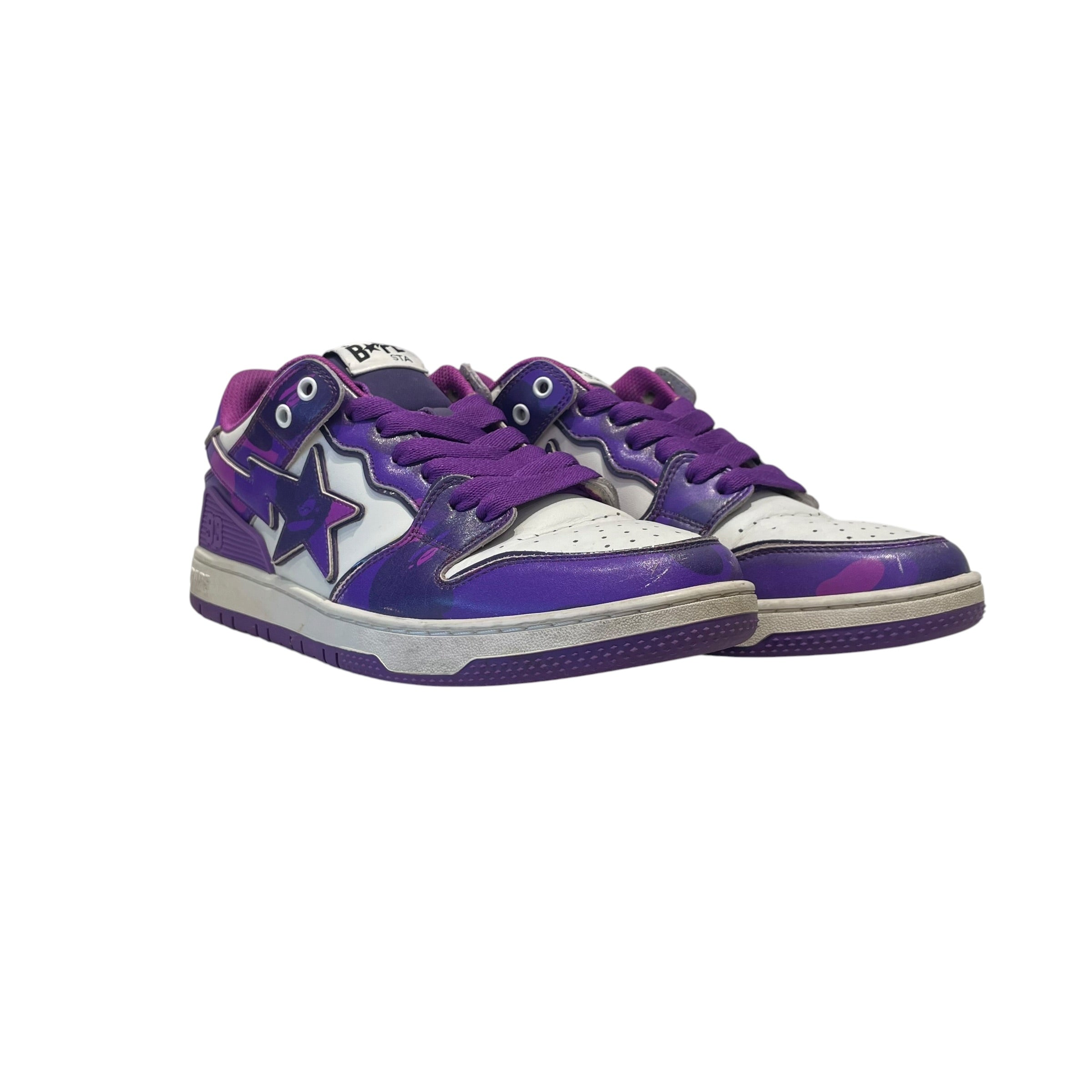 BAPE STA!/Low-Sneakers/US 10/Leather/PPL/Sk8sta Low Camo view 1