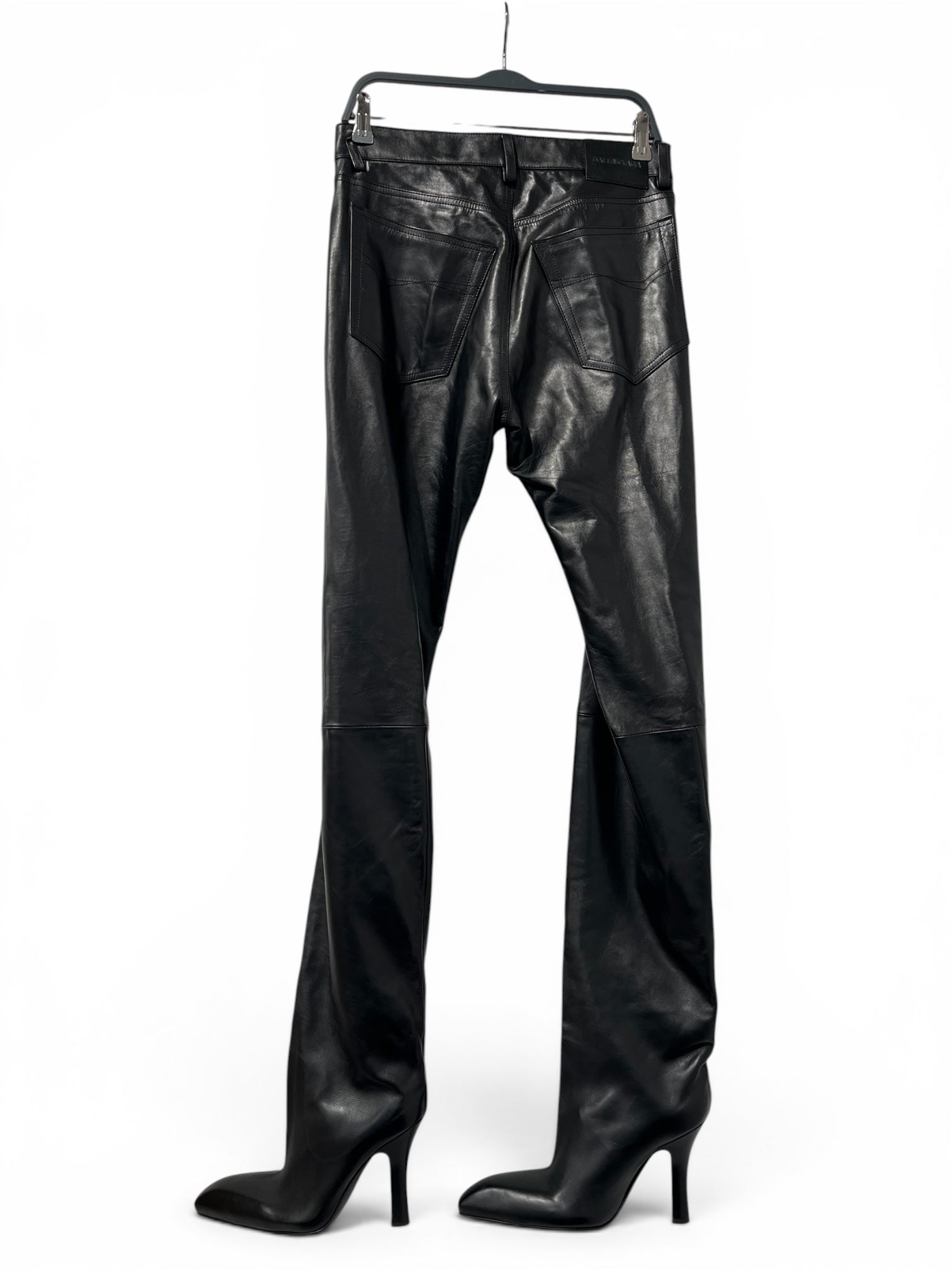 BALENCIAGA/Bottoms/39/Leather/BLK/BOOTS PANTS LEATHER BNWT view 2