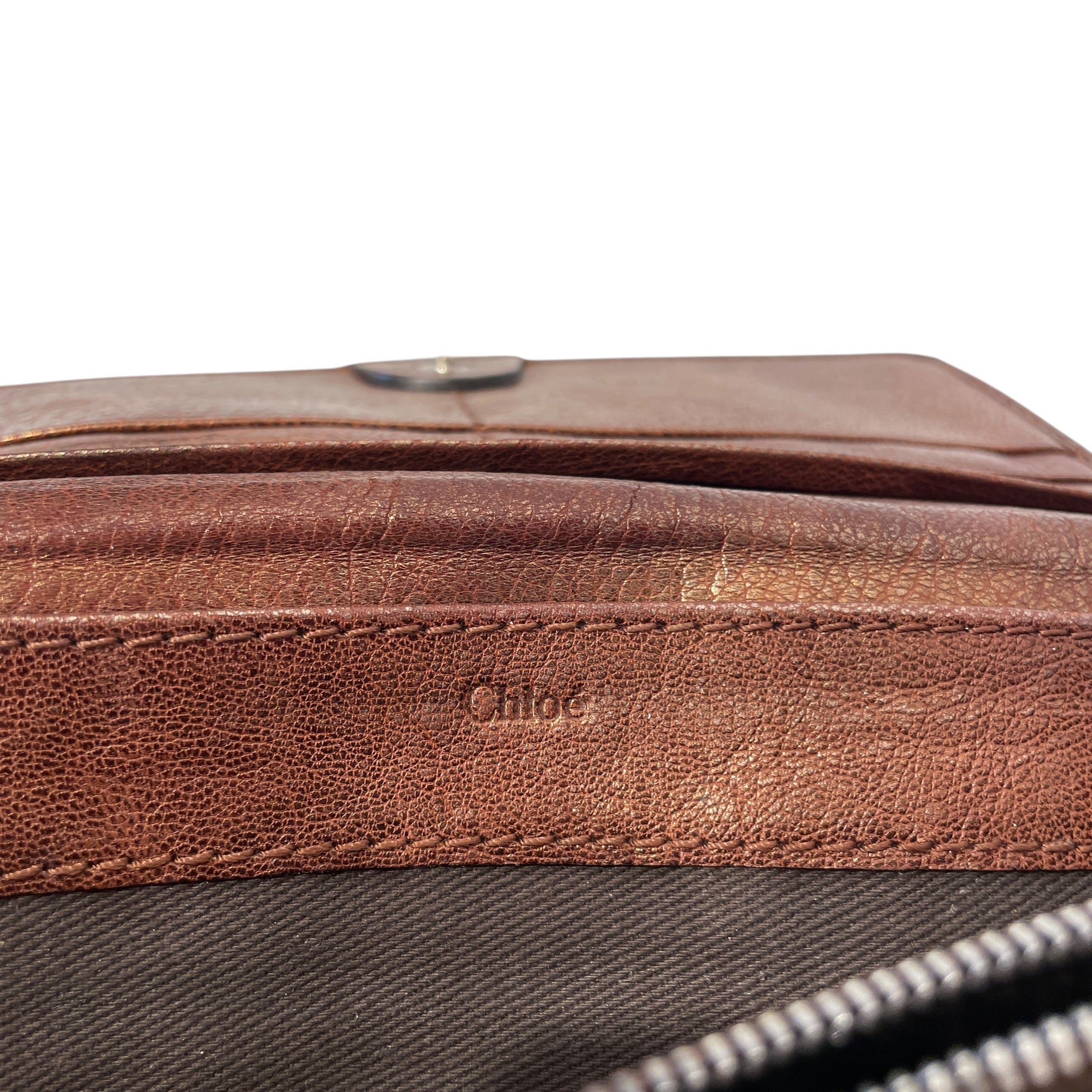 Chloe/Long Wallet/Leather/BRW/L's/HORSE CHARM ZIPPER PULL view 6