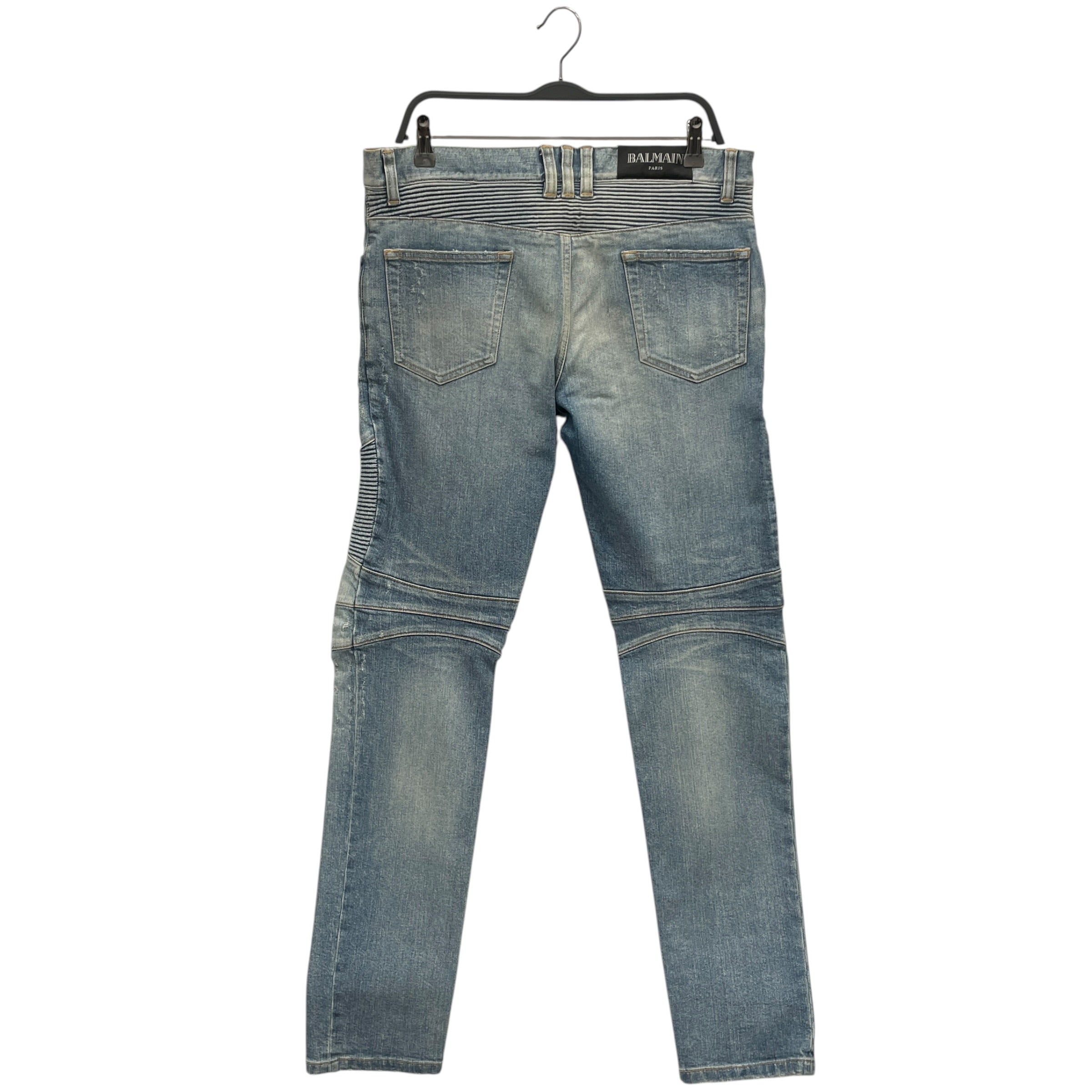 BALMAIN/Straight Pants/32/Denim/IDG/TAPERED MOTO / MADE IN JAPAN view 2