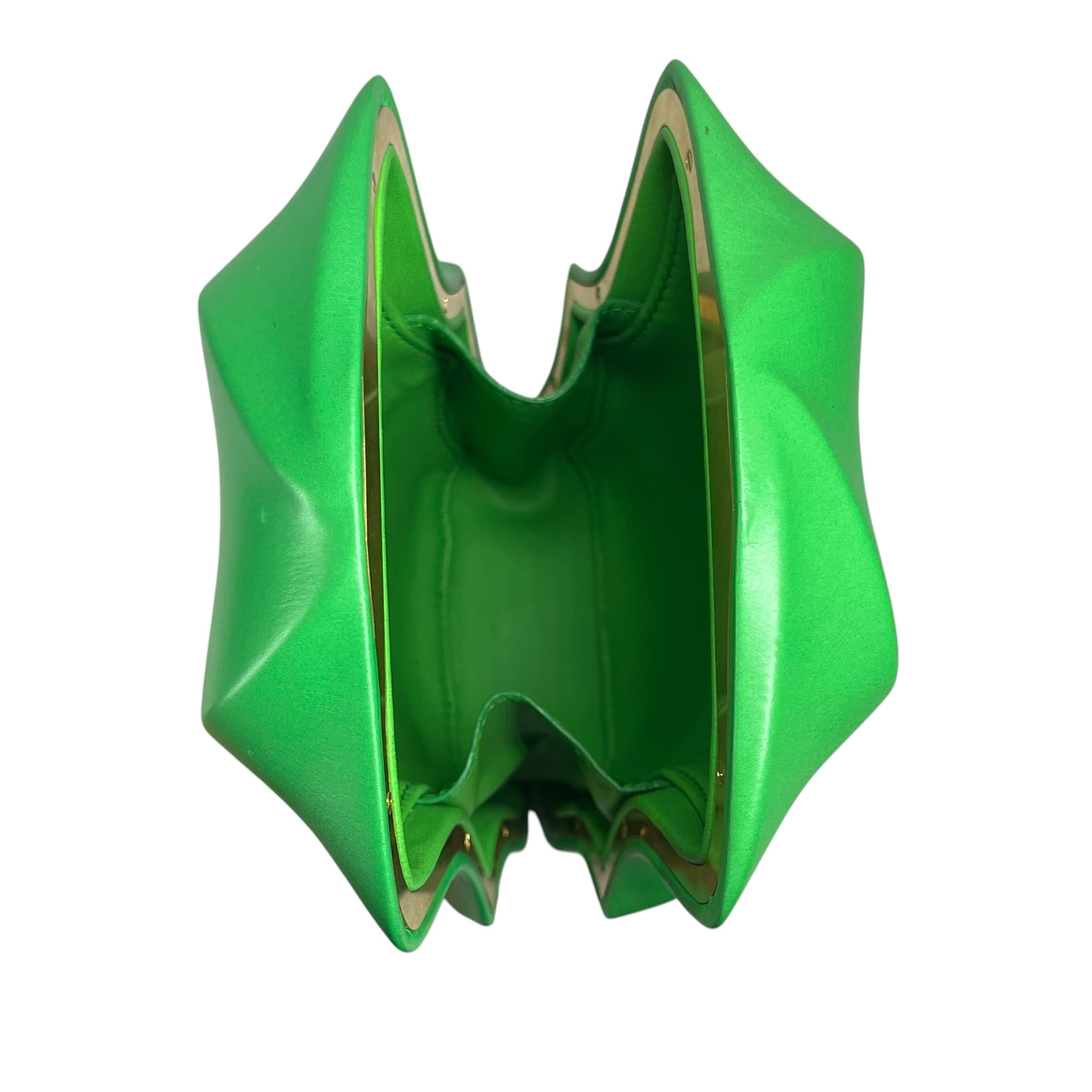 BOTTEGA VENETA/Clutch Bag/Leather/GRN/"The Whirl" Clutch view 4