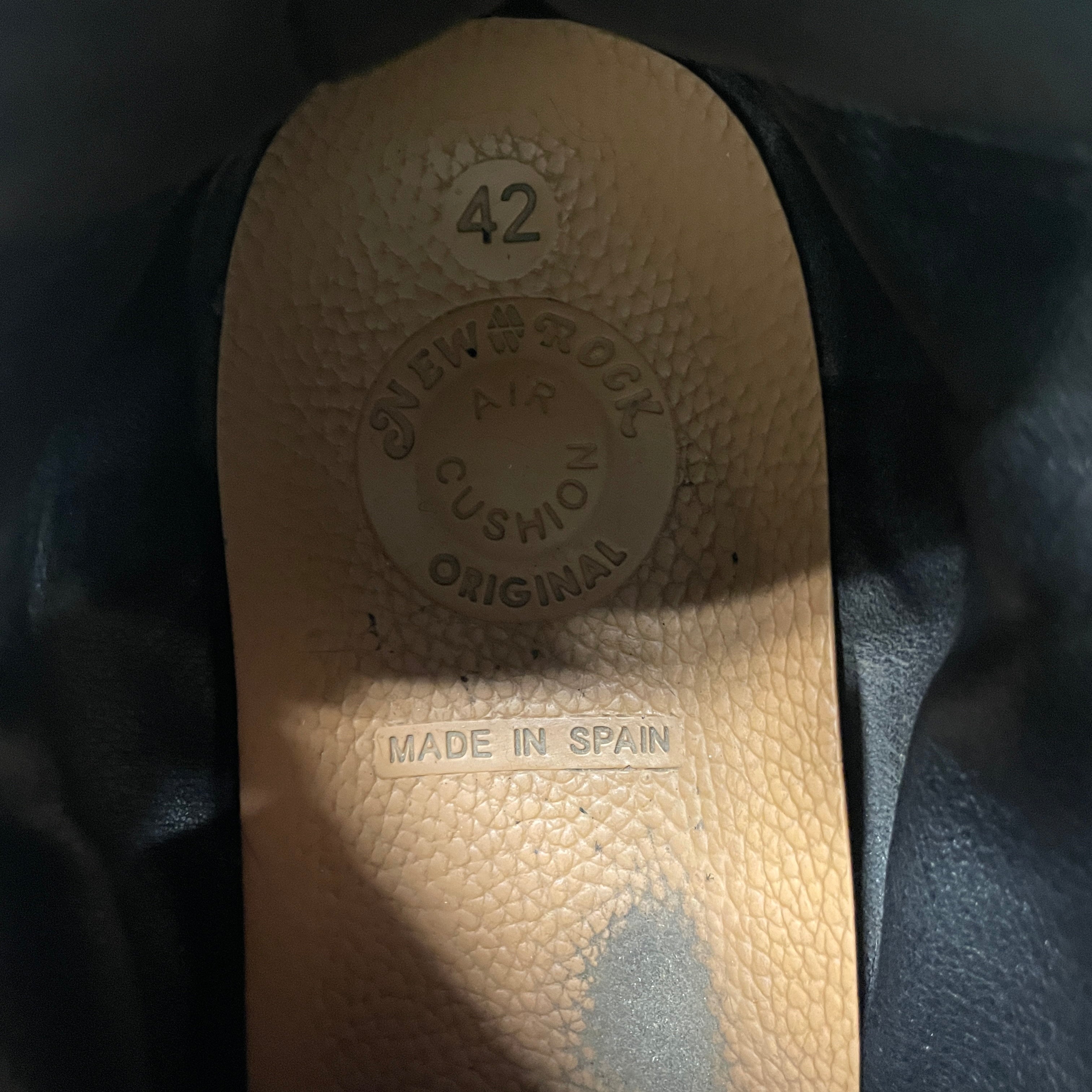 NEW ROCK/Low-Sneakers/US 9/Leather/BLK/SPIKES ON FRONT view 5