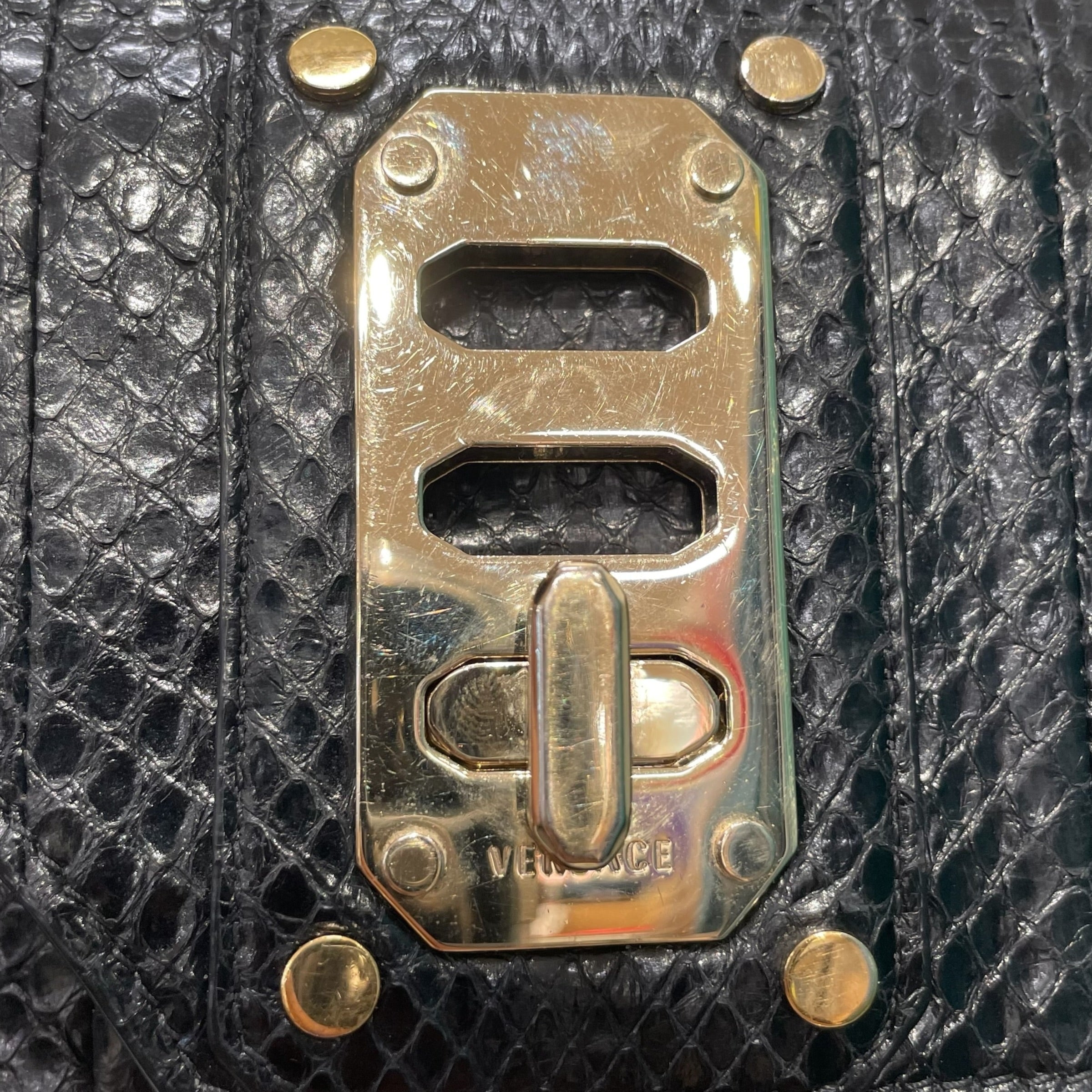 VERSACE/Wallet/Animal Pattern/BLK/3 LOCK view 4