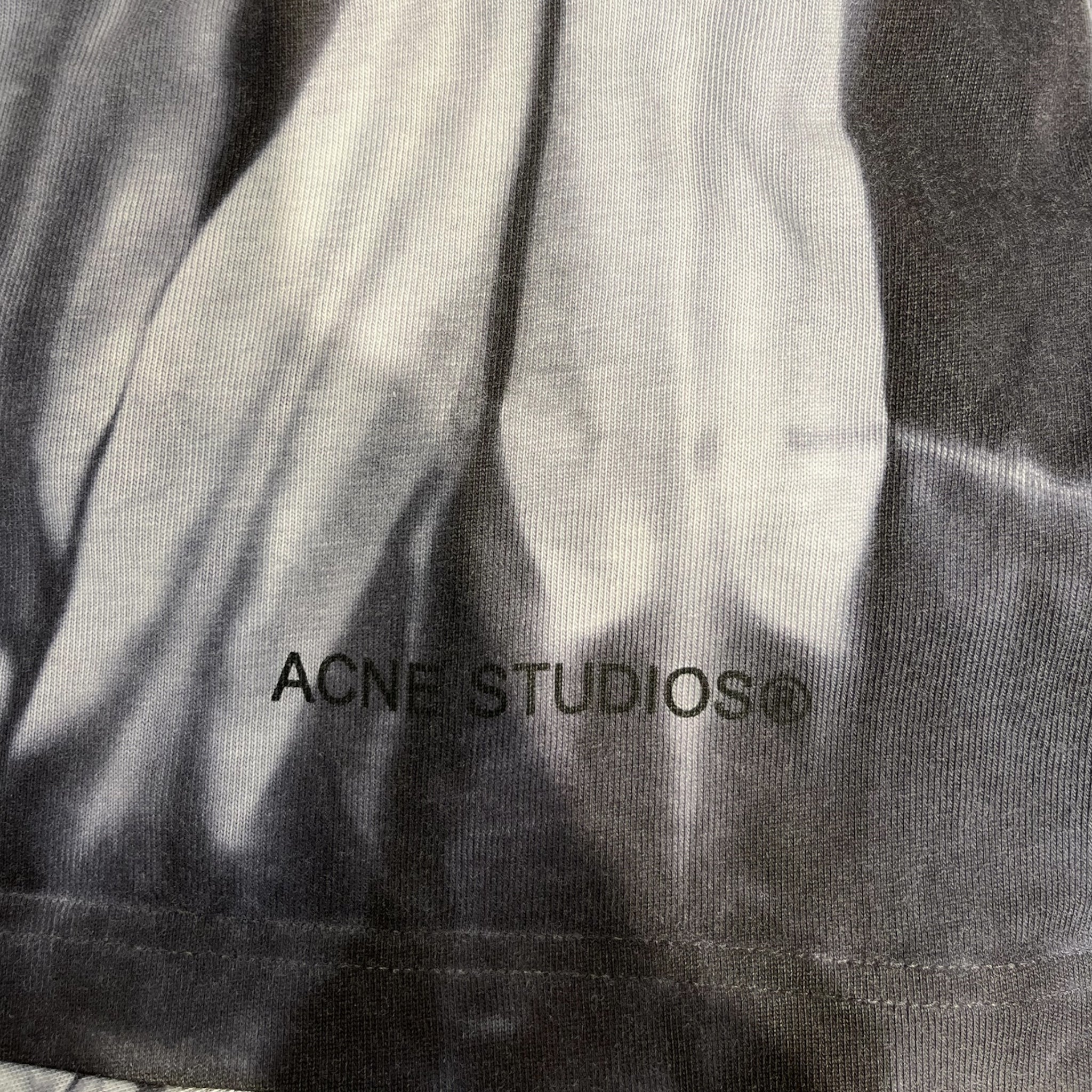 Acne Studios/T-Shirt/XXS/Cotton/GRY/All Over Print/GRAY TIE DYE OVERSIZED TEE view 5