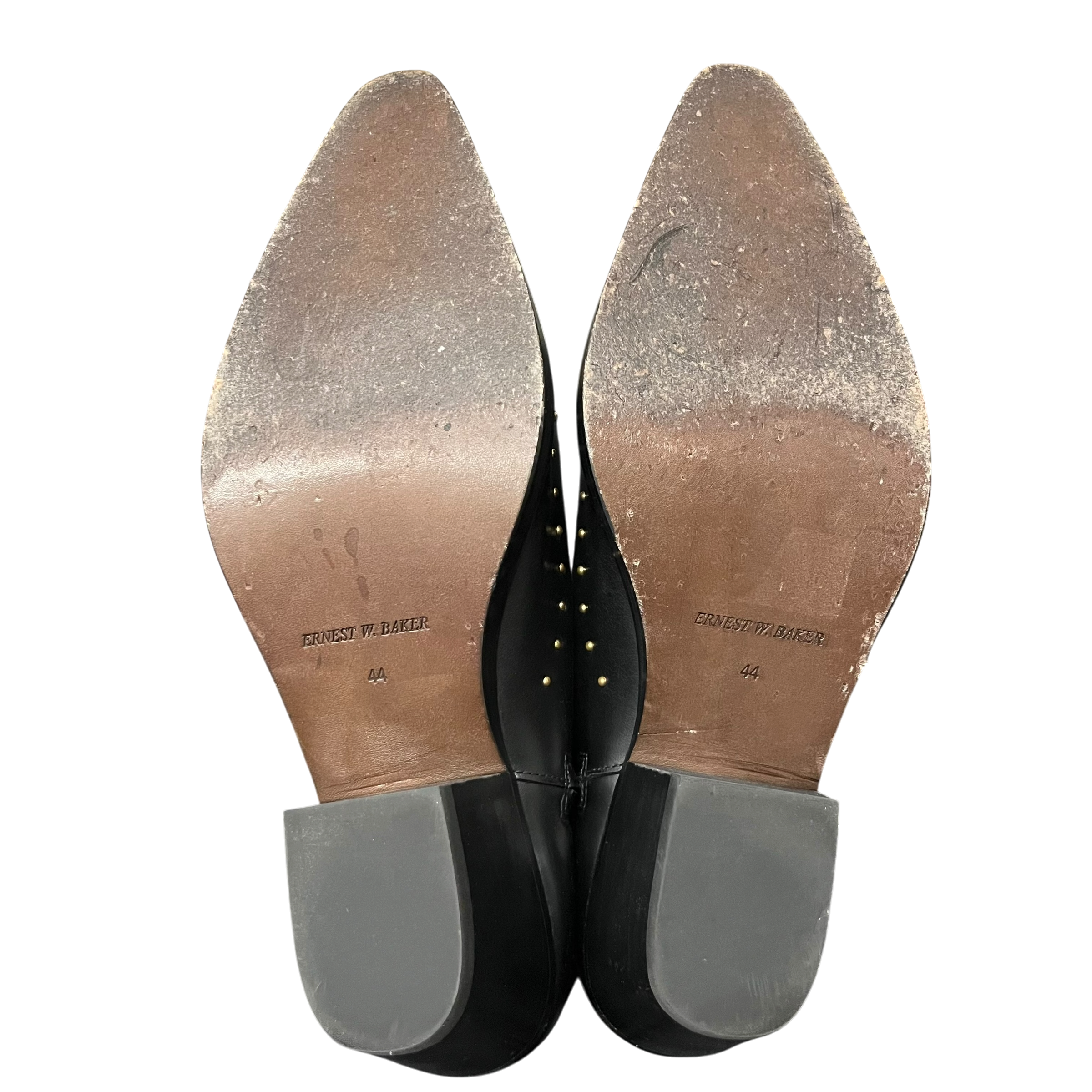 ERNEST W.BAKER/Cowboy Boots/US 11/Leather/BLK/GOLD view 4