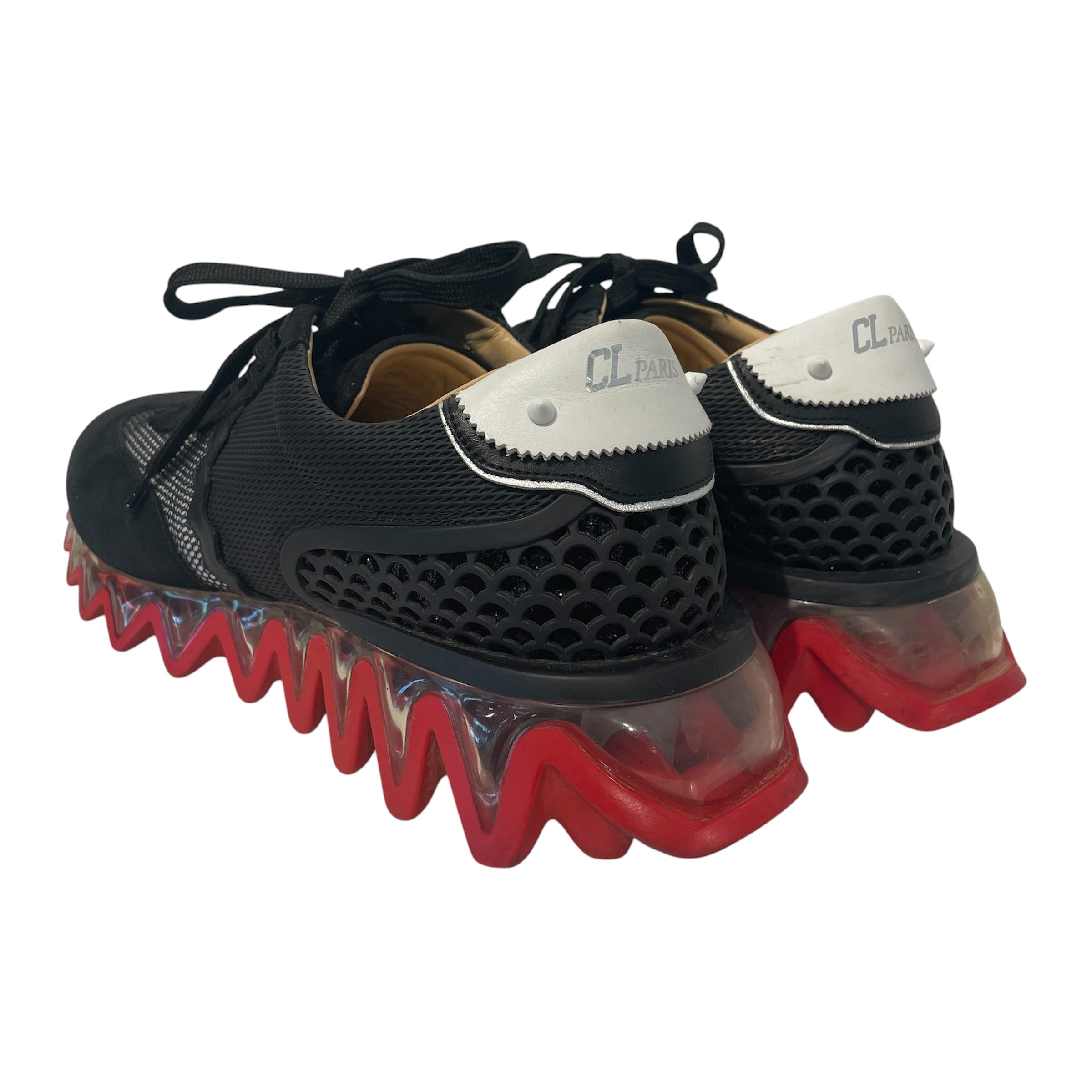 Christian Louboutin/Low-Sneakers/EU 46/Nylon/BLK/cl paris loubishark view 2