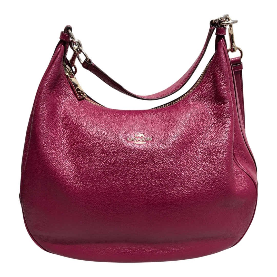 COACH/Bag/Leather/PNK/BIG DARK PINK POUCH BAG view 2