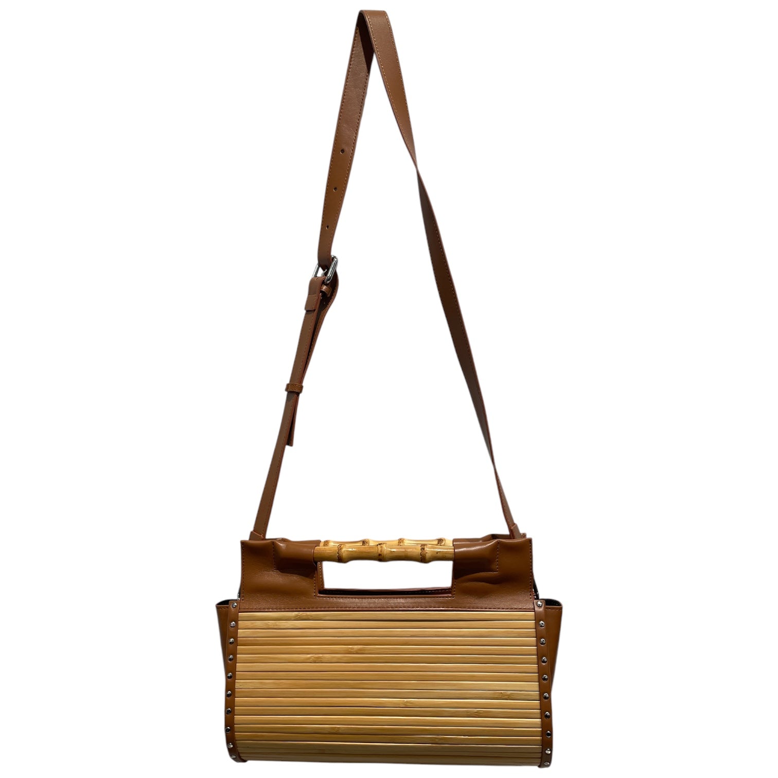 Feng Chen Wang/Cross Body Bag/BRW/Bamboo w/ leather strap view 2