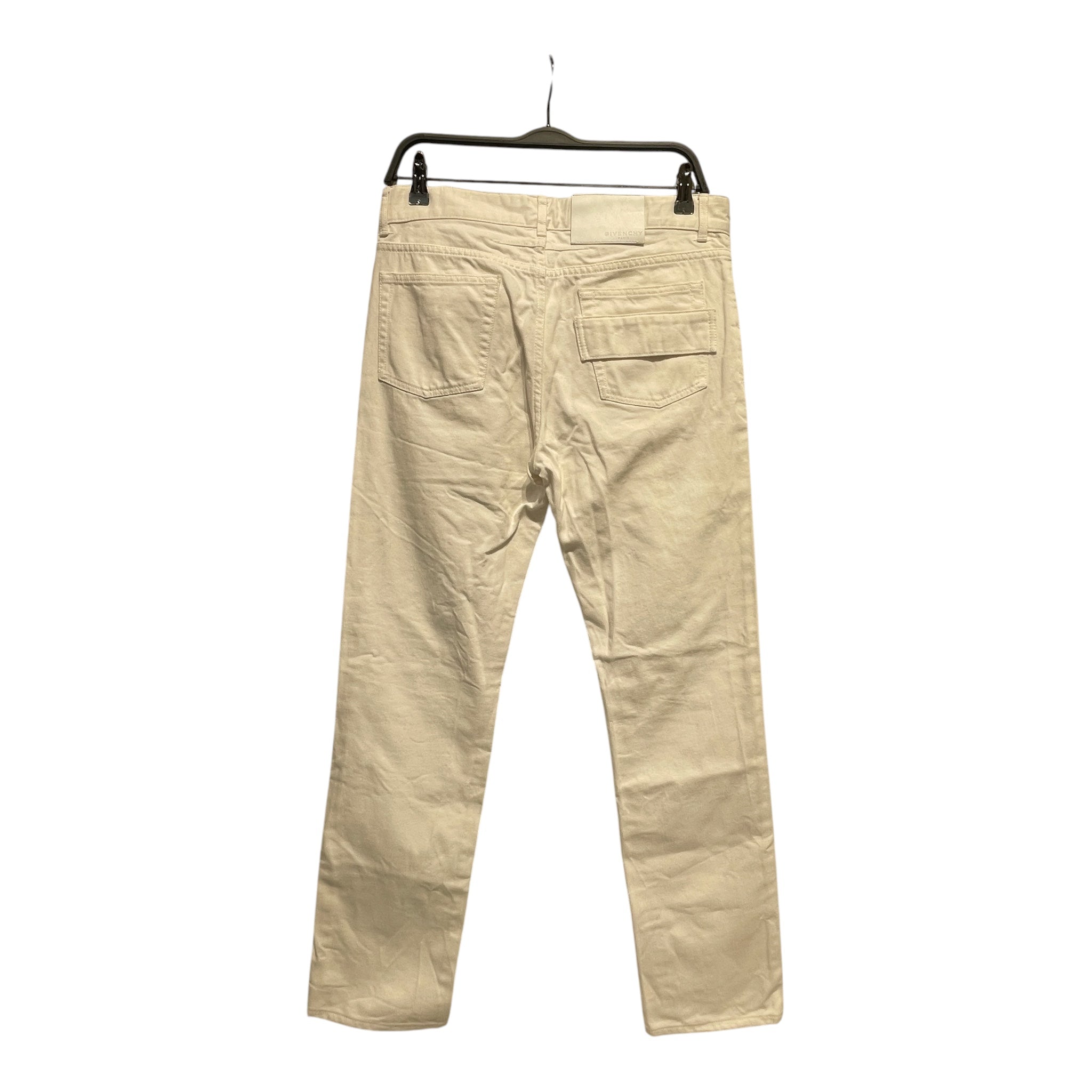 GIVENCHY/Straight Pants/30/Cotton/WHT/ view 2