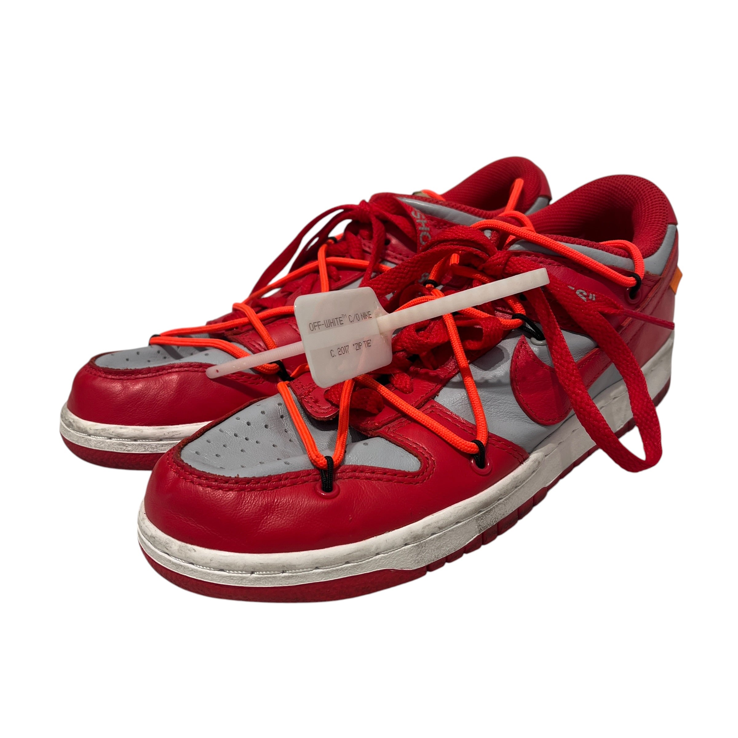 NIKE/OFF-WHITE/Low-Sneakers/US 6/RED/DUNK LOW "UNIVERSITY RED" view 1