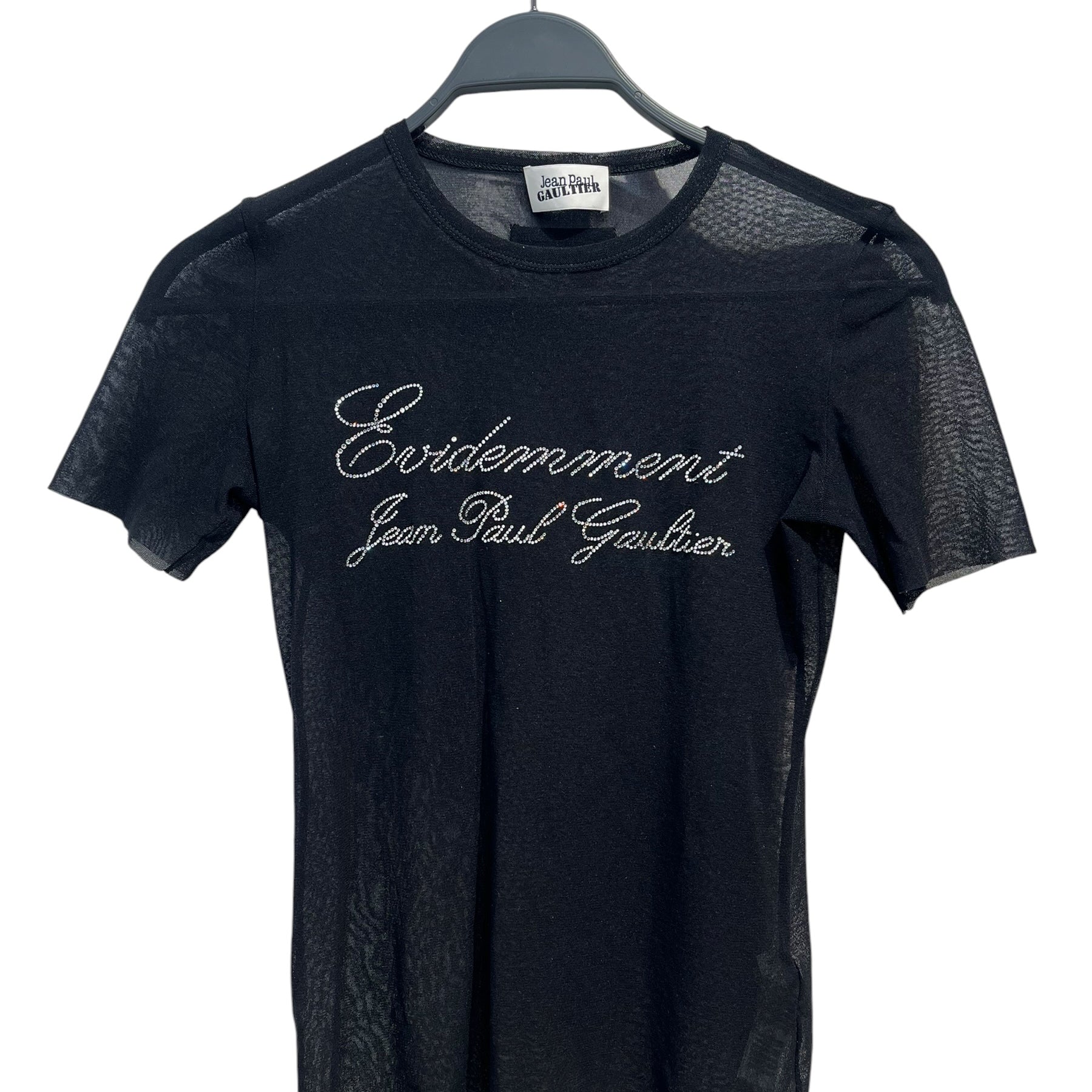 Jean Paul Gaultier/T-Shirt/S/Polyester/BLK/EVIDEMMENT JPG