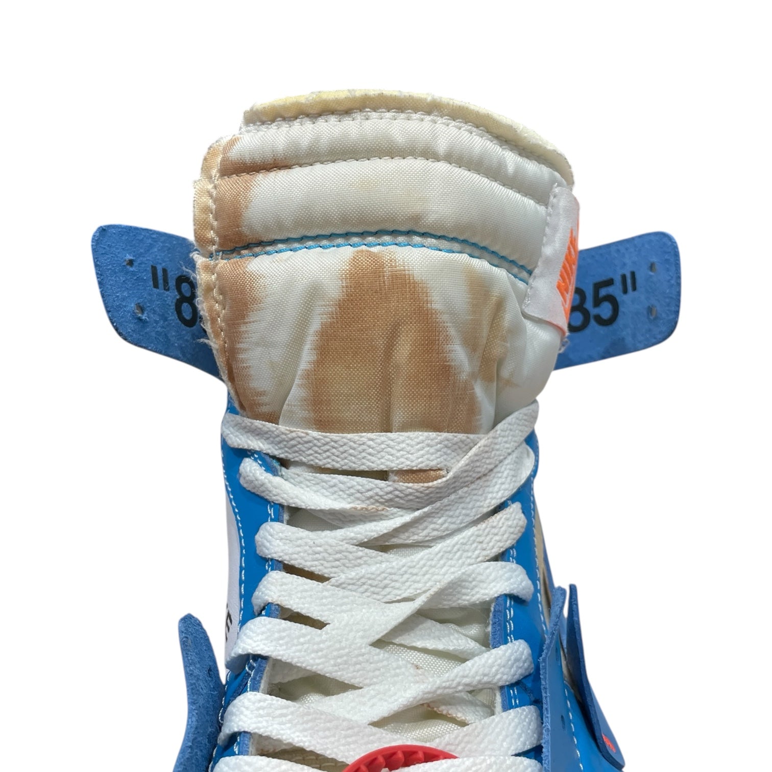 NIKE/Hi-Sneakers/US 11/Nylon/BLU/unc off white jordan 1 view 5