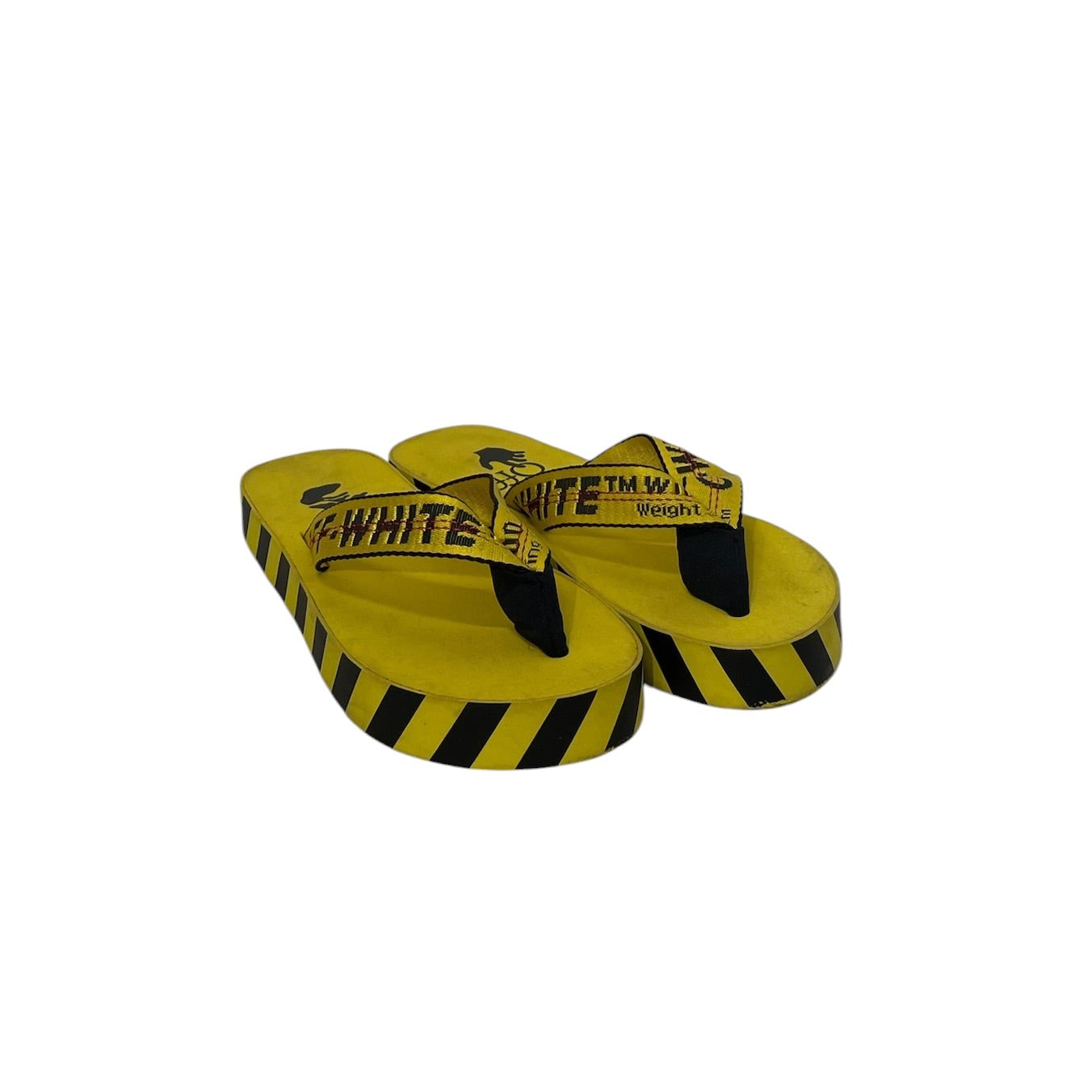 OFF-WHITE/Sandals/EU 37/Stripe/Nylon/YEL/ view 1