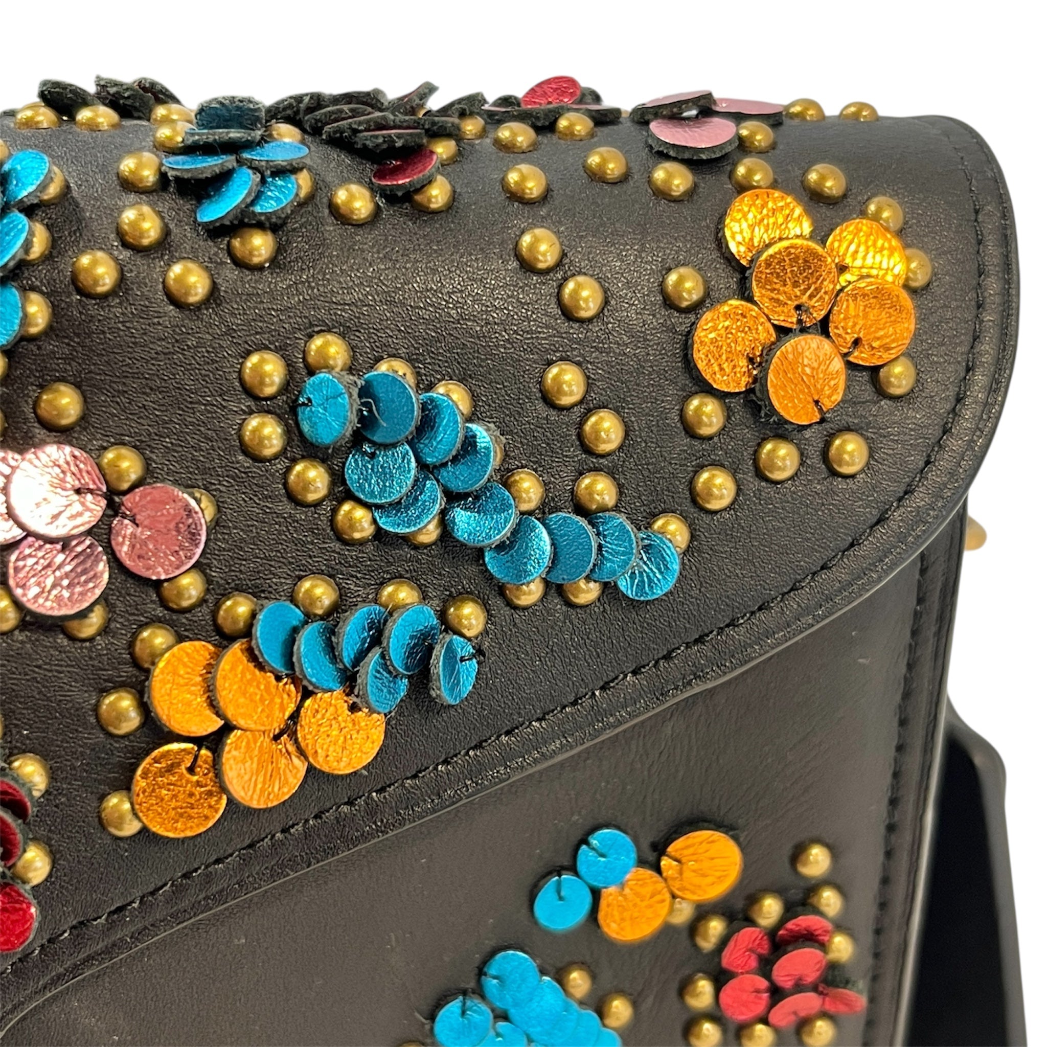 COACH/RODARTE/Cross Body Bag/Floral Pattern/Leather/BLK/A1773-11494 view 7
