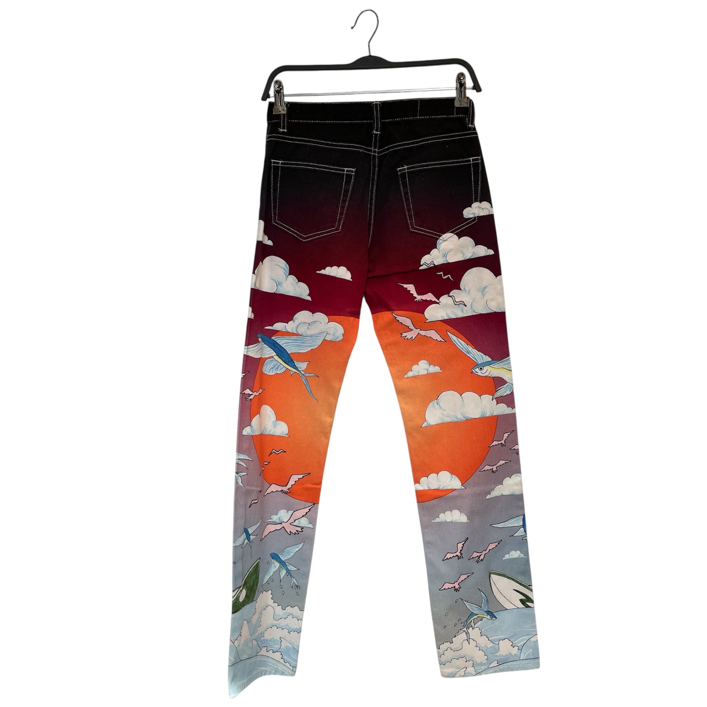 CASABLANCA/Straight Pants/S/All Over Print/Denim/MLT/FISHES FLYING view 2