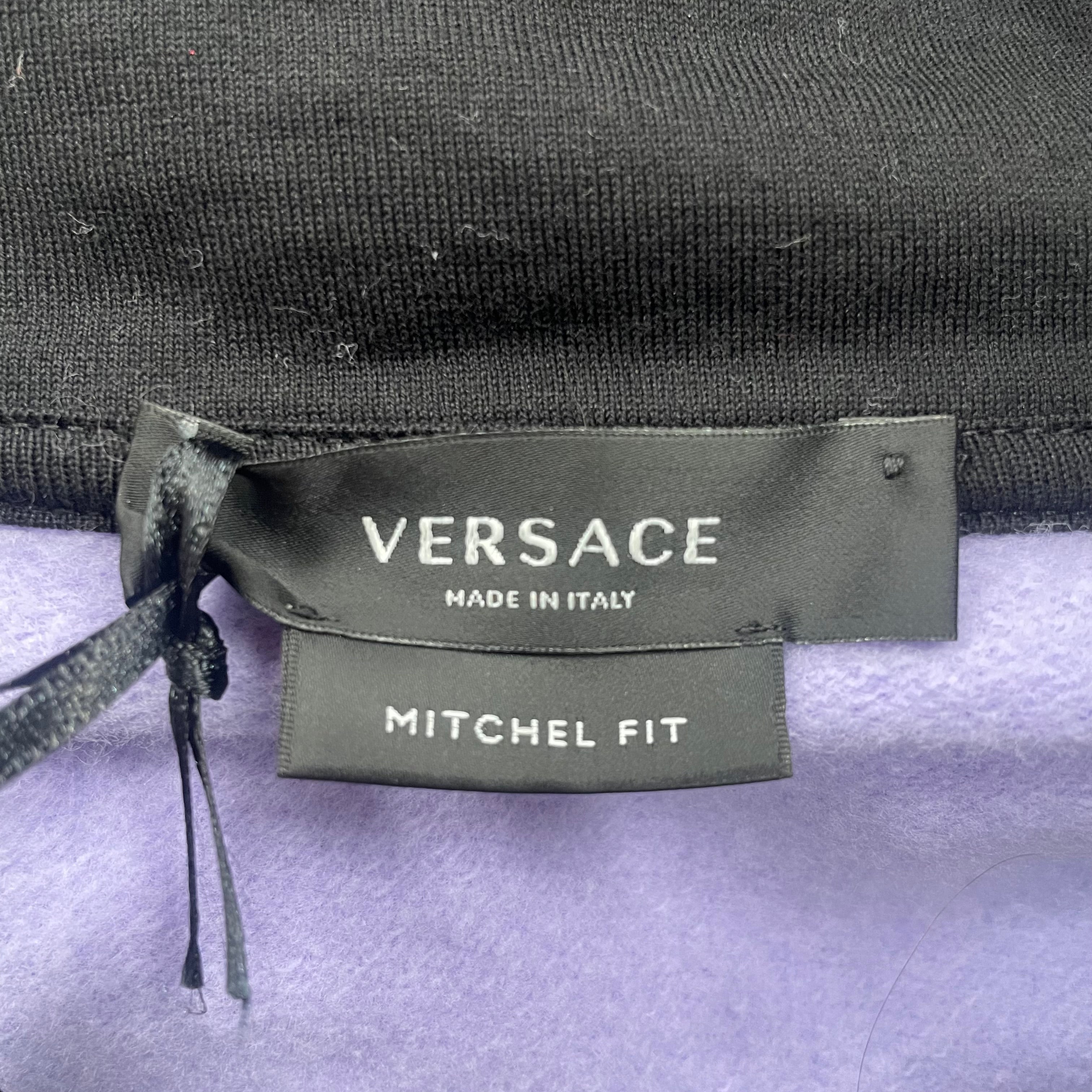 VERSACE/Hoodie/XXXL/Graphic/Cotton/PPL/green/fuschia logo view 3