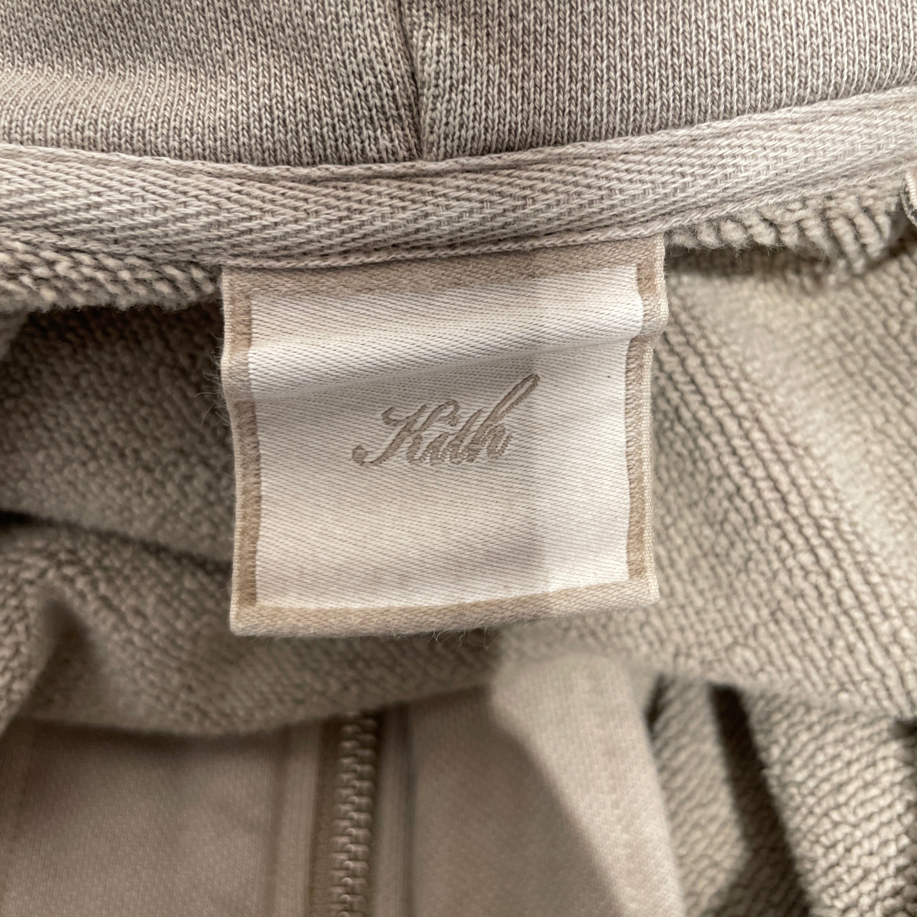KITH/Zip Up Hoodie/XXL/Cotton/BEG/Oversize/Cropped view 3