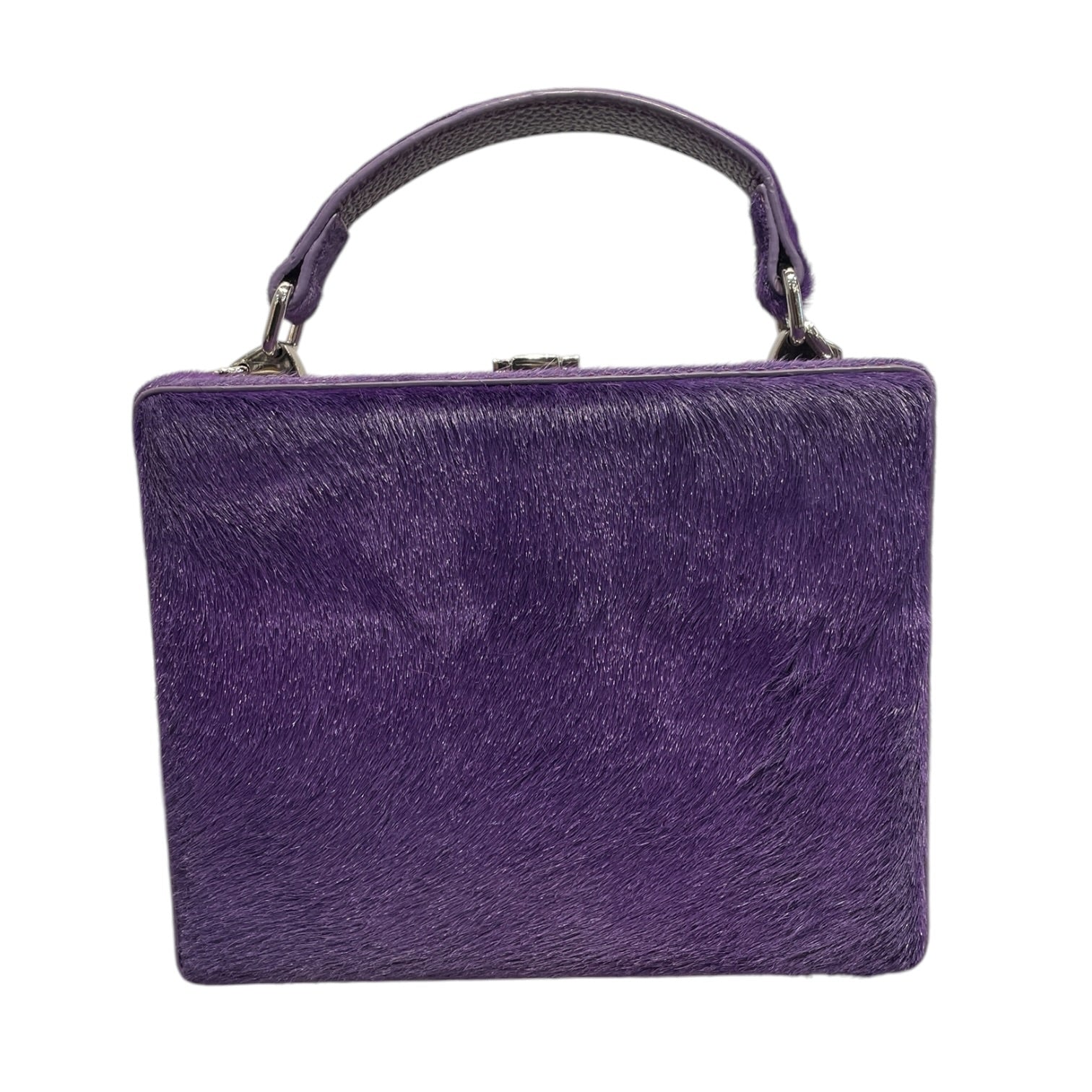 BRANDON BLACKWOOD/Hand Bag/Fake Fur/PPL/Purple Mini Kendrick Trunk view 2