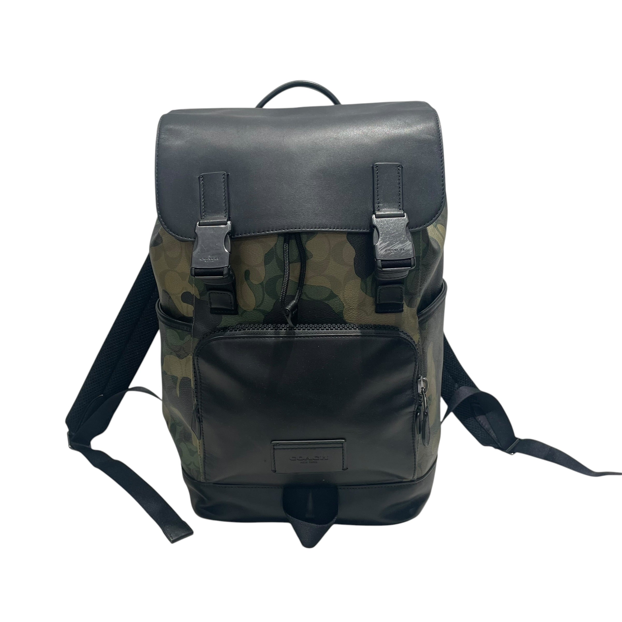 COACH/Backpack/Monogram/Leather/GRN/camo track bag view 1