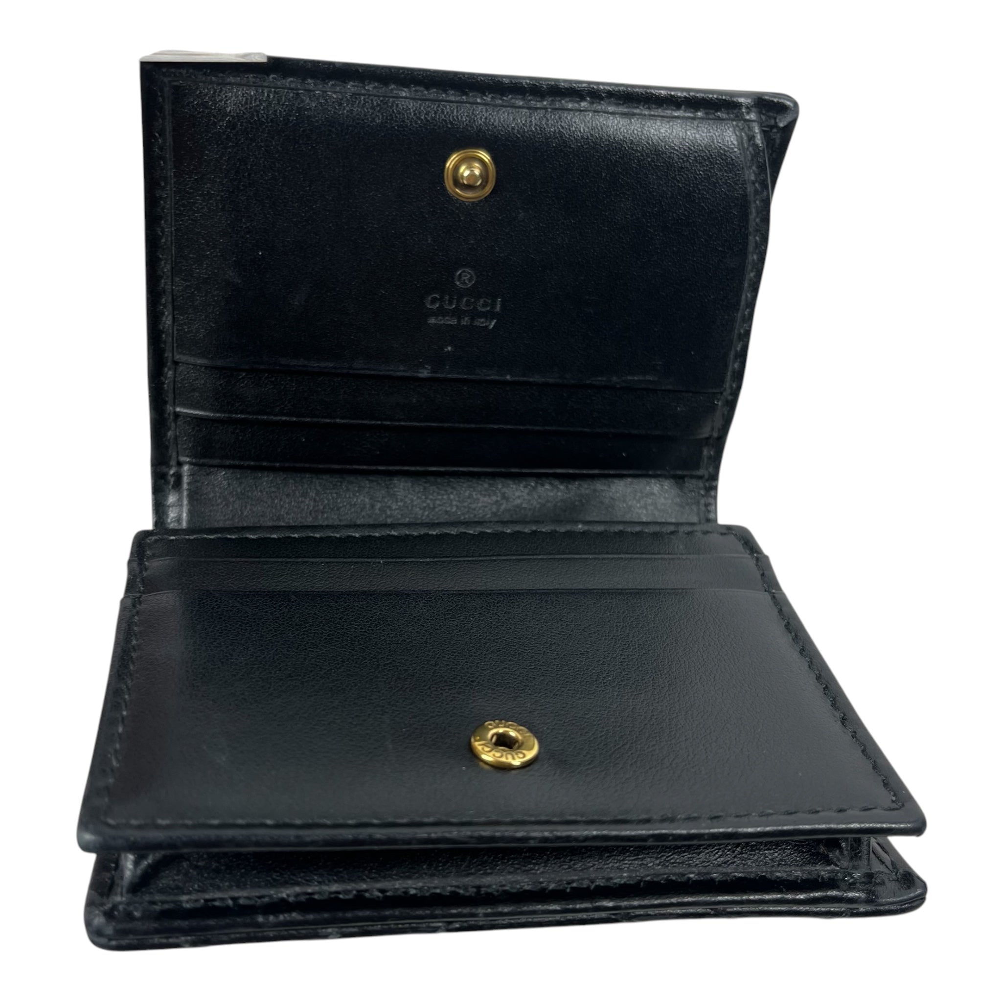 GUCCI/Bifold Wallet/Leather/BLK/L's/GG MARMONT CARD CASE WALLET view 4