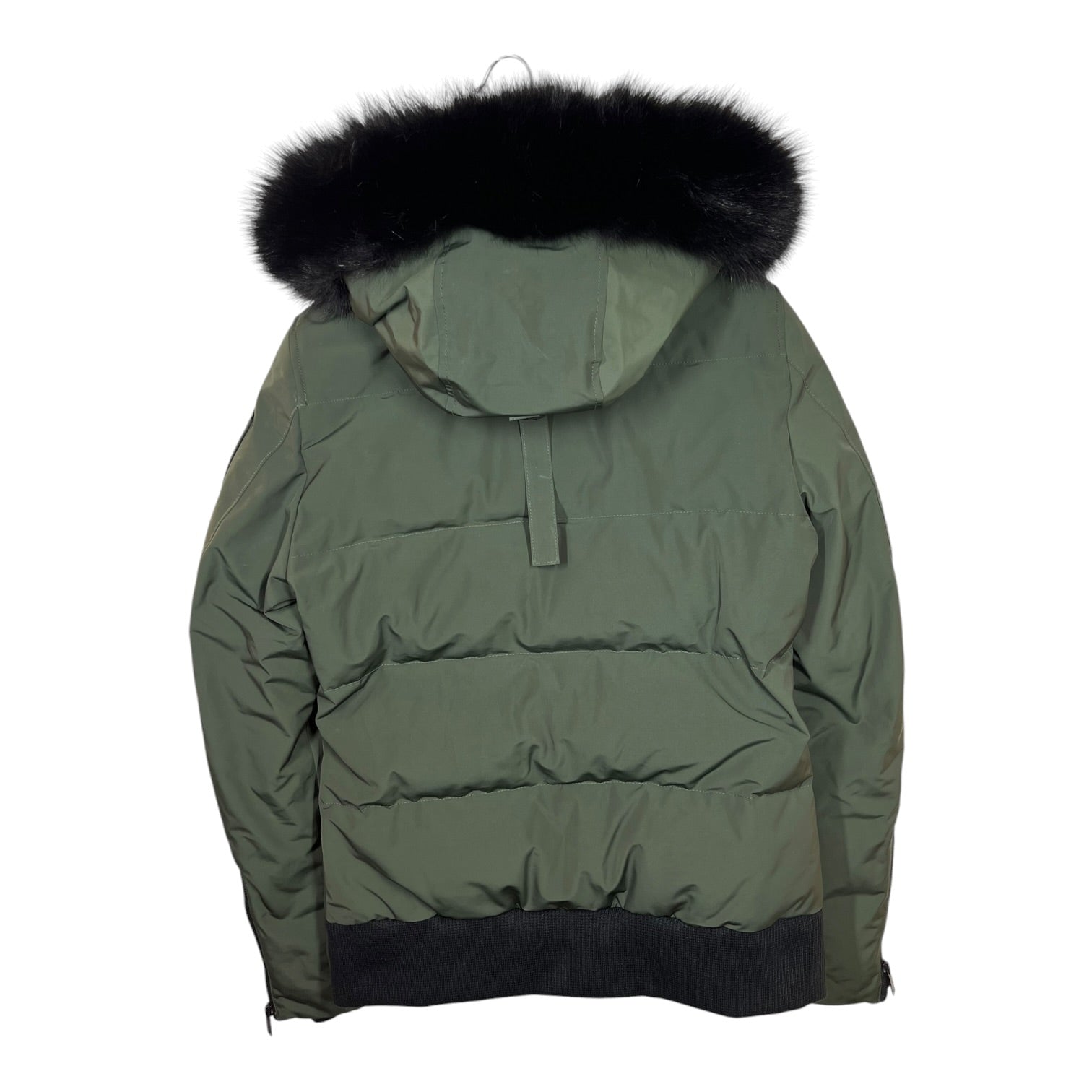 MOOSE KNUCKLES/Puffer Jkt/XS/Nylon/GRN/DOWN JKT W/ FUR TRIM HOOD view 2