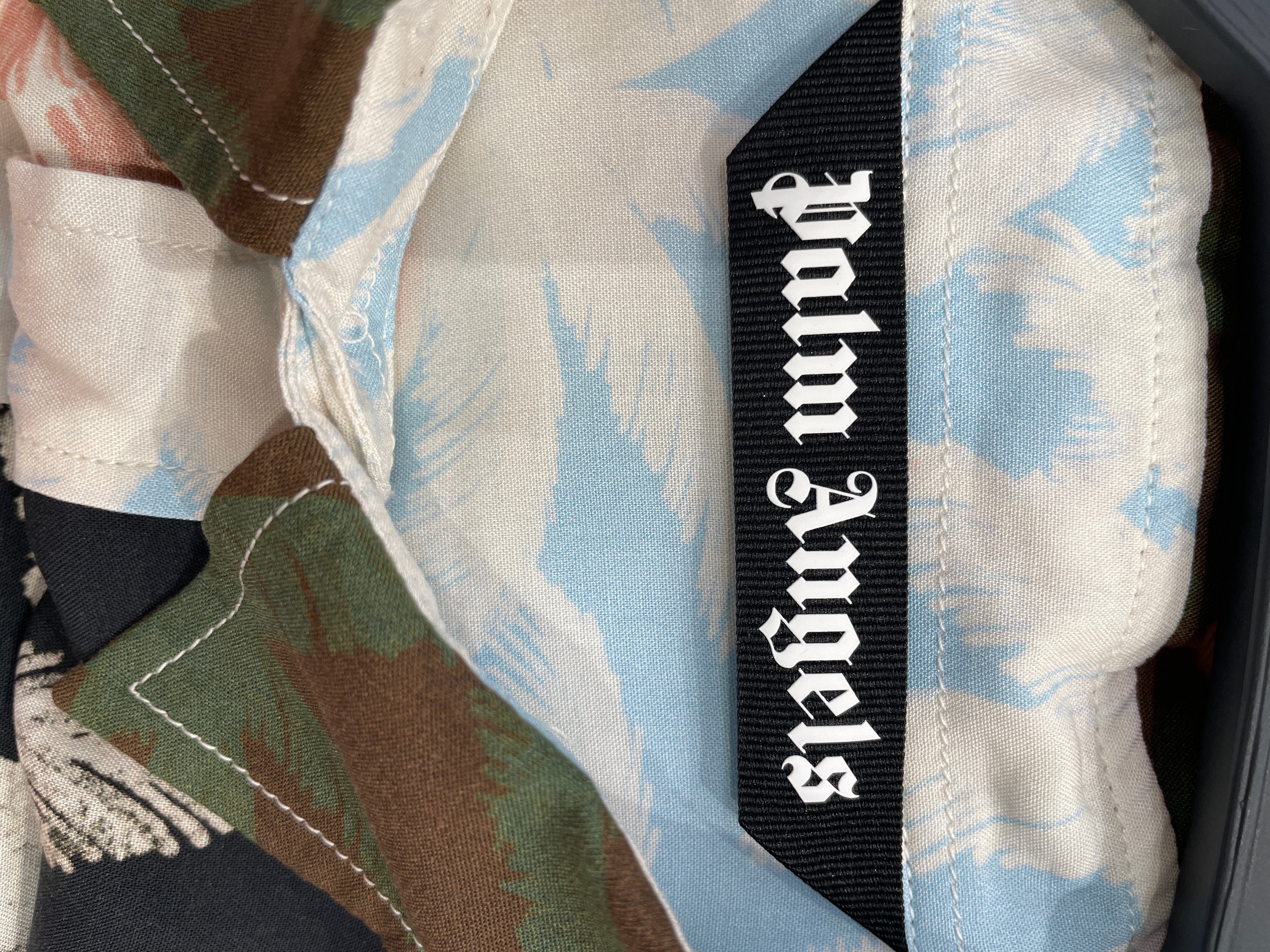 Palm Angels/LS Shirt/52/Silk/MLT/All Over Print/MULTICOLORPALMTREES view 3