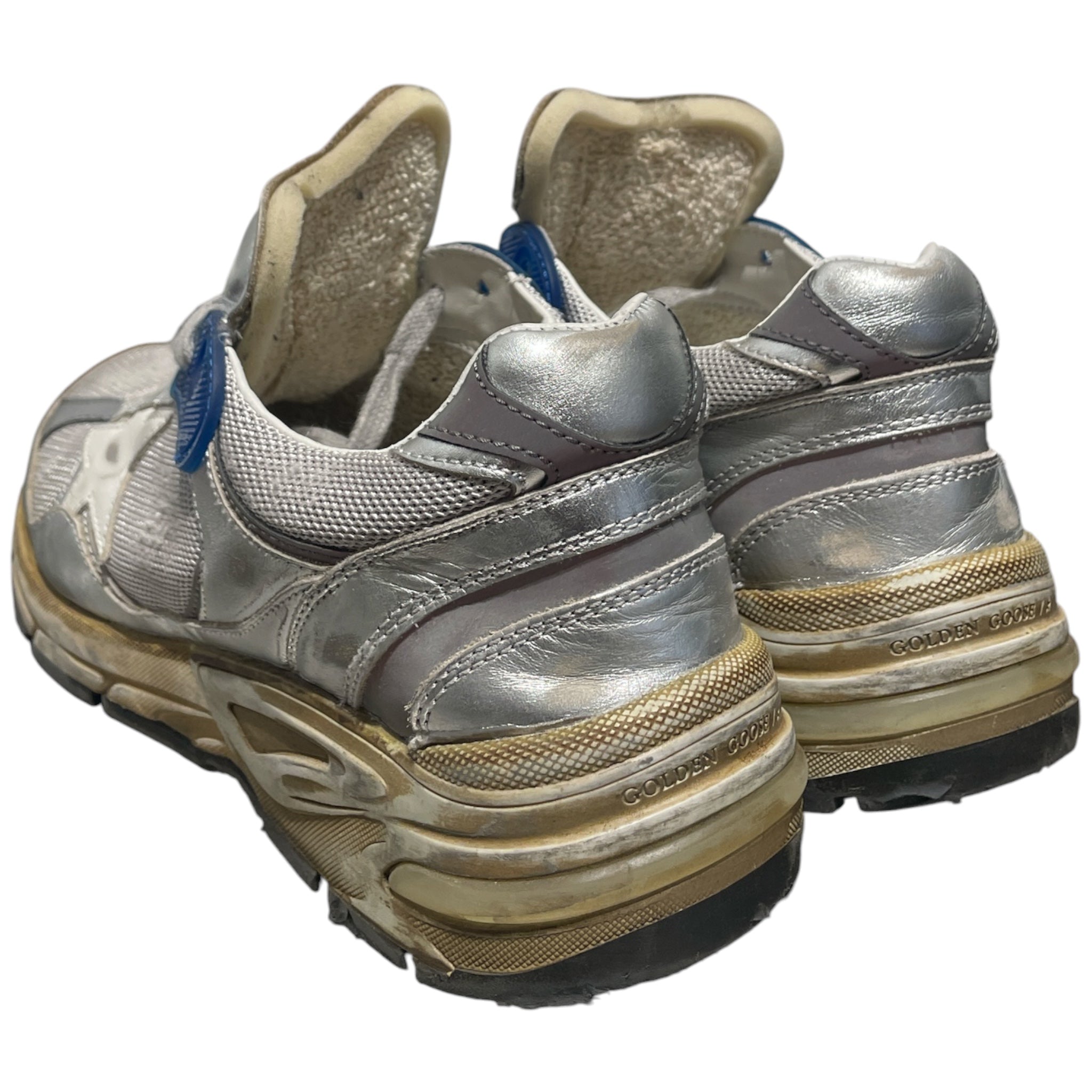 GOLDEN GOOSE/Low-Sneakers/EU 39/Leather/SLV/Dad Star Sneaker view 2