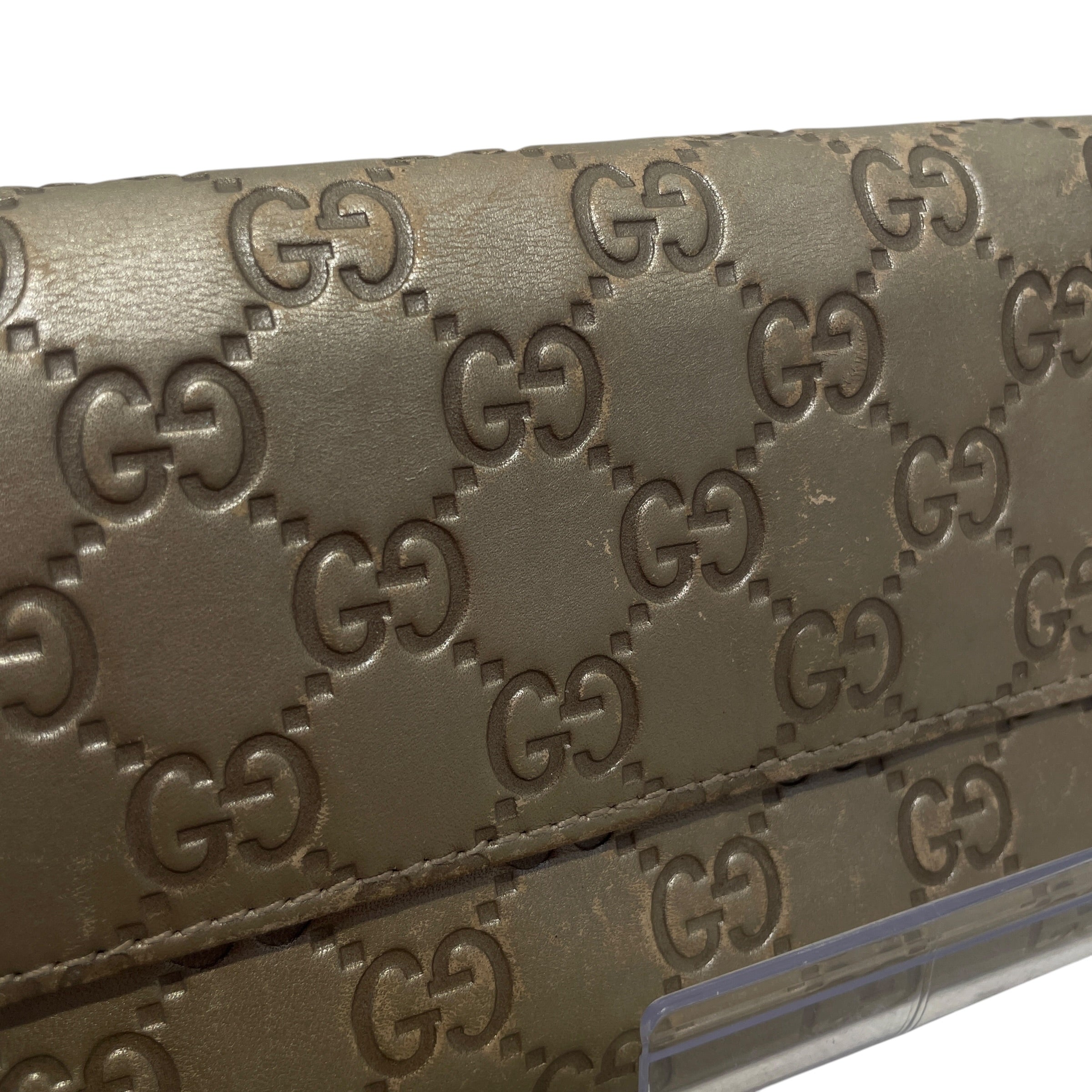 GUCCI/Long Wallet/Monogram/Leather/GLD/L's/Guccissima Lovely Heart view 7