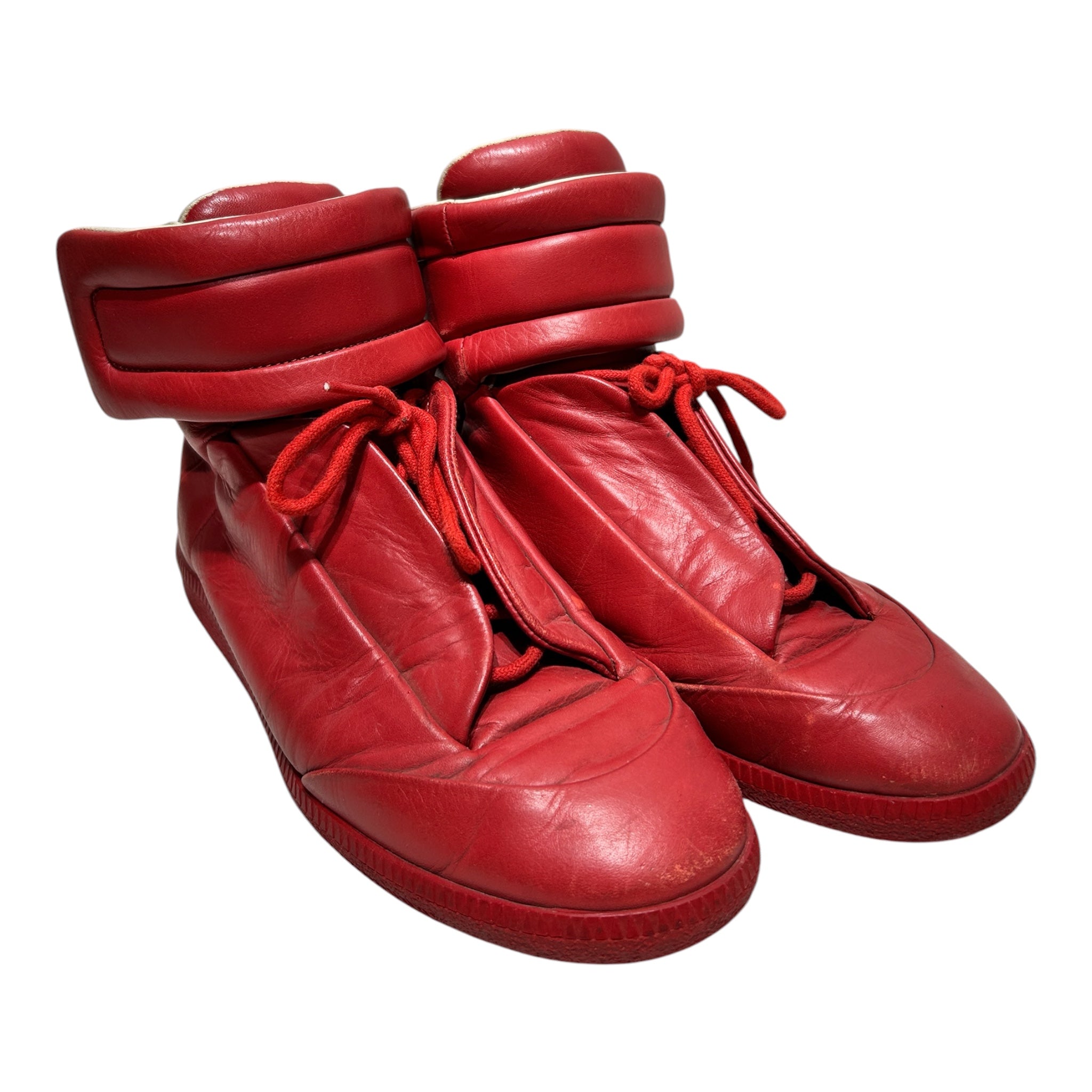Martin Margiela/Hi-Sneakers/EU 41/Leather/RED/FUTURES view 1