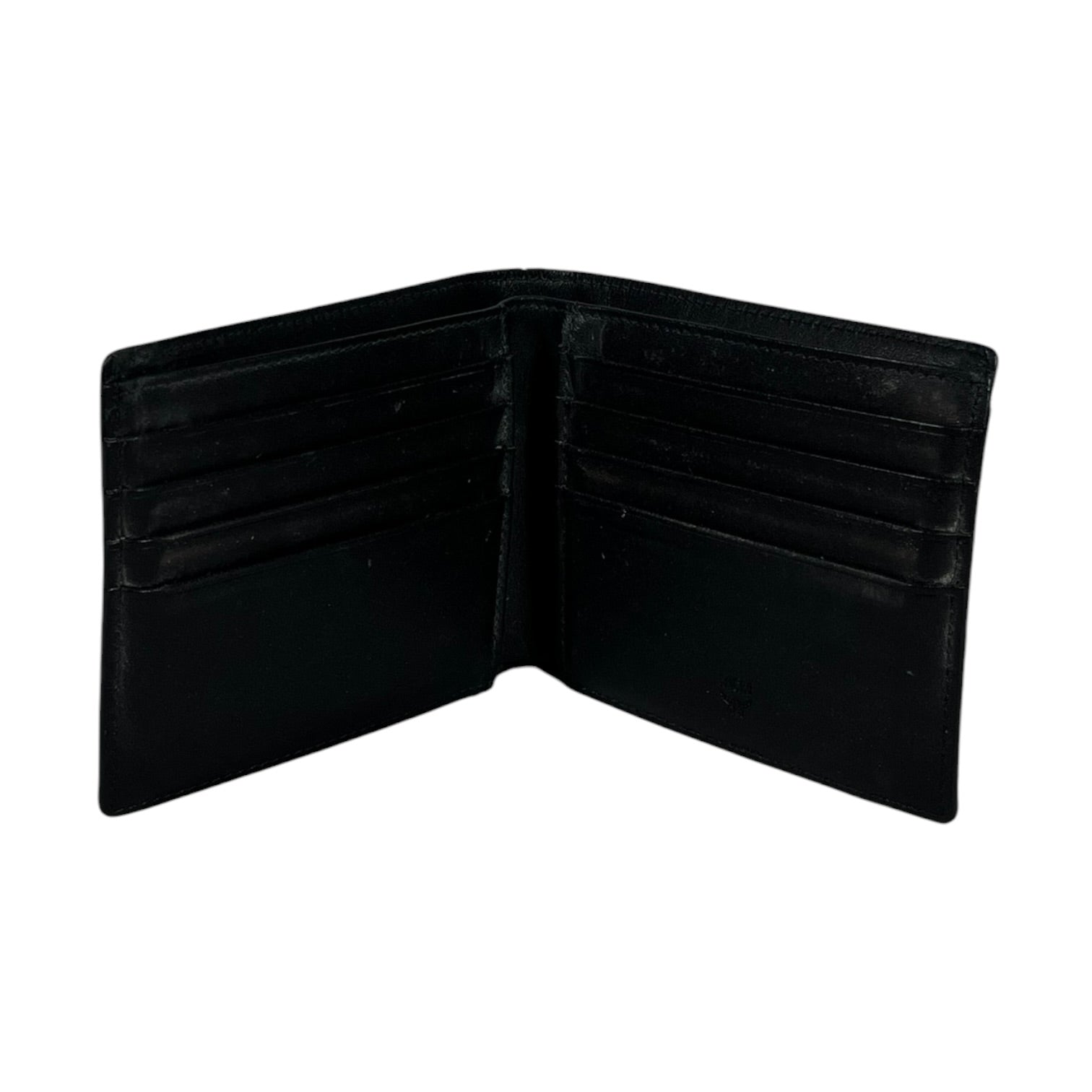 MCM/Bifold Wallet/All Over Print/Leather/BLK/Visetos Gunta view 3