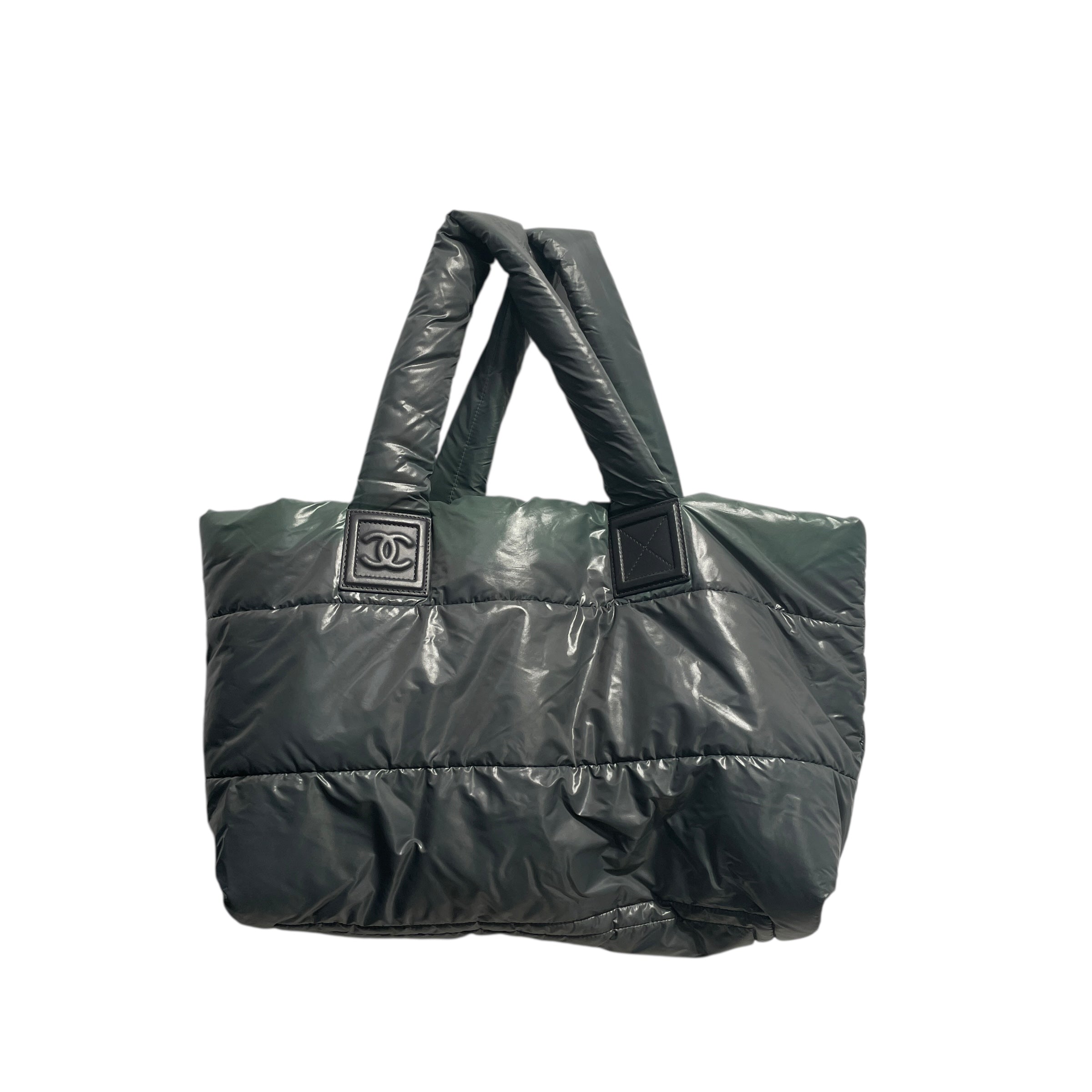 CHANEL/Hand Bag/Nylon/GRN/TOTE/COCO view 2