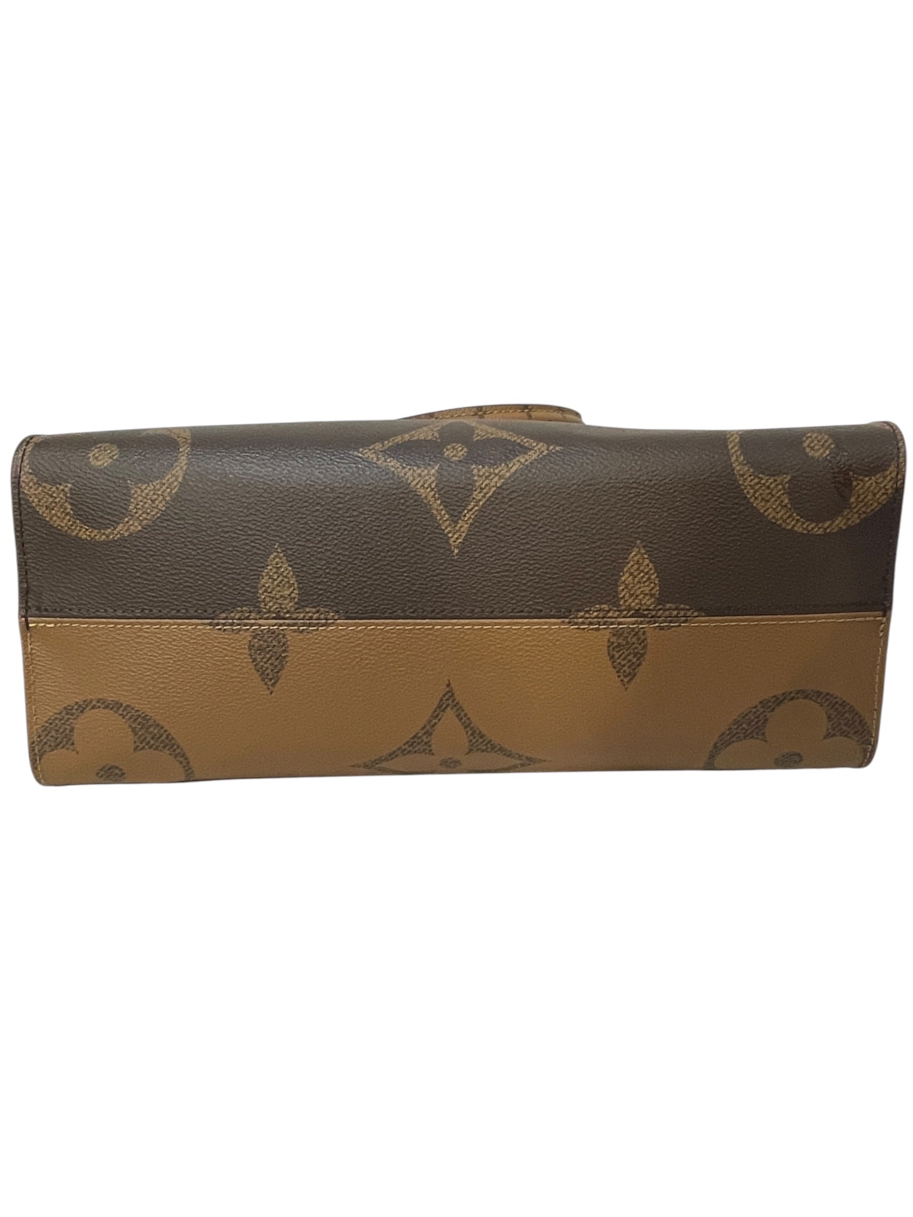 LOUIS VUITTON/Tote Bag/Monogram/Leather/BRW/OnTheGo MM Reverse Monogram view 5