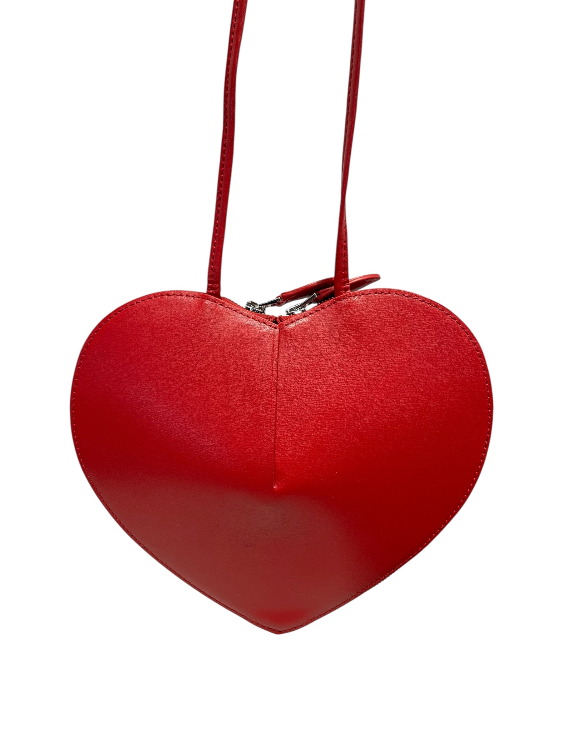 ALAIA/Cross Body Bag/S/Leather/RED/HEARTSHAPED view 3