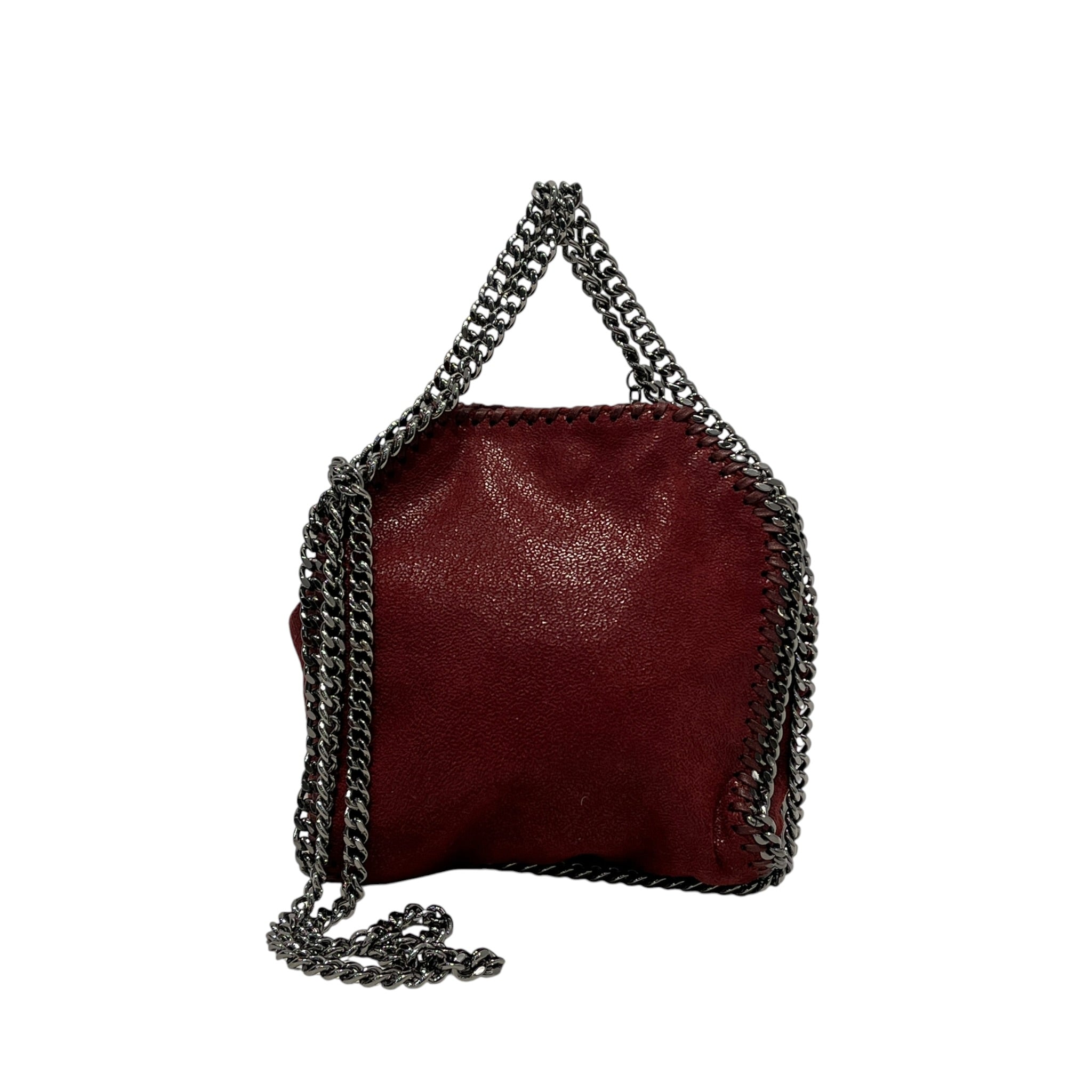 STELLAMcCARTNEY/Cross Body Bag/Suede/BRD/Burgundy Falabella Mini Tote view 2