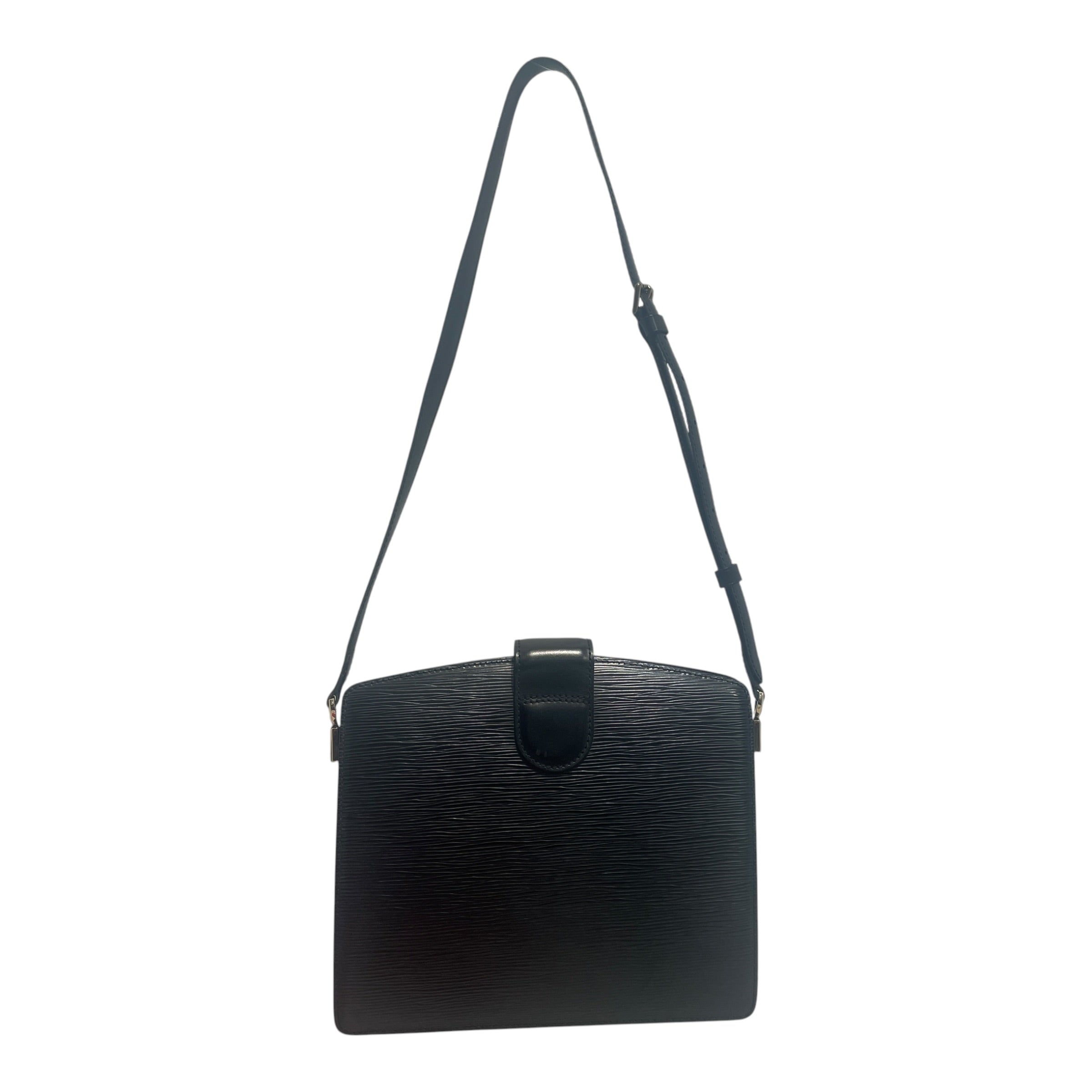 LOUIS VUITTON/Cross Body Bag/Monogram/Leather/BLK/Monogram Capucines view 3