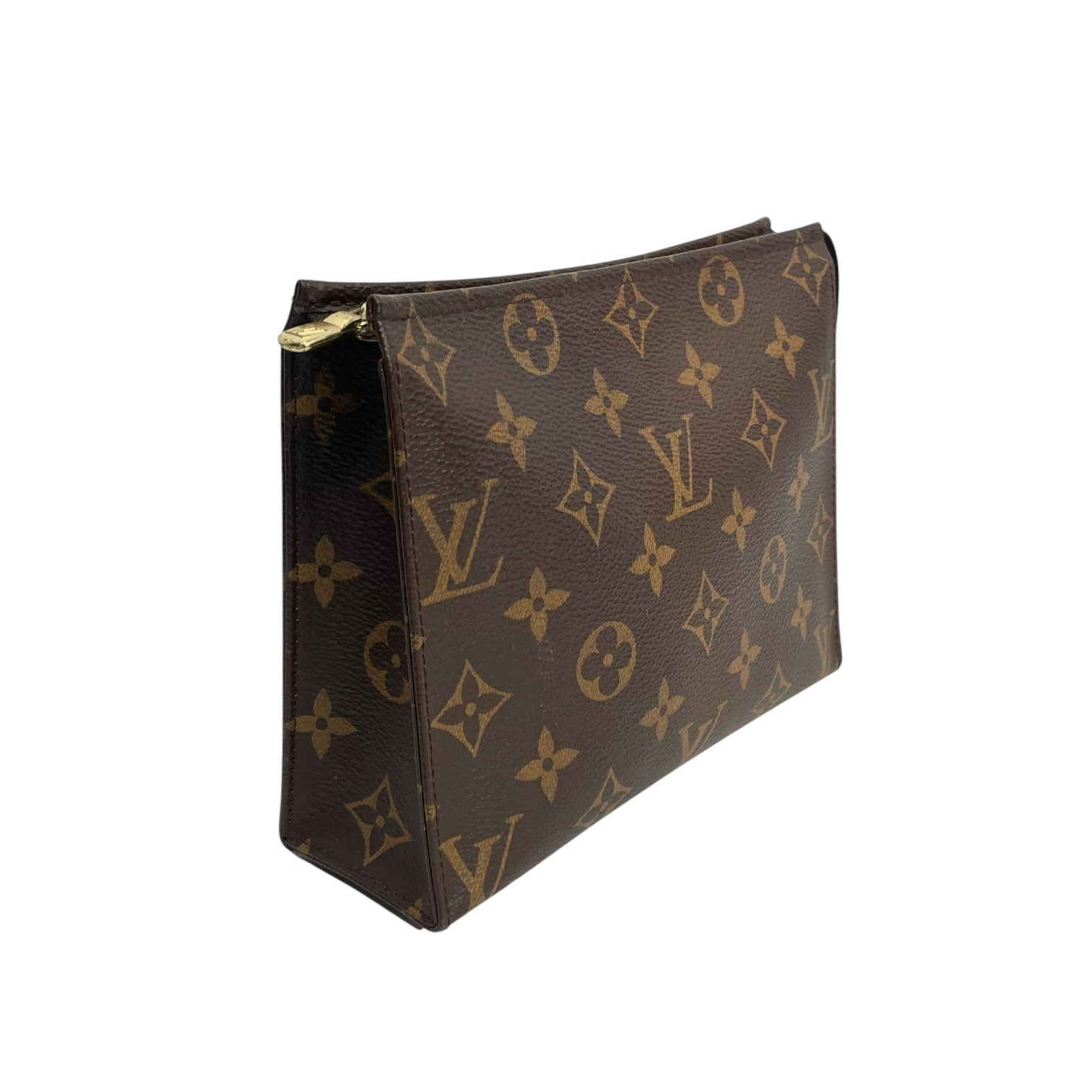 LOUIS VUITTON/Pouch/Monogram/Leather/BRW/toiletry pouch medium view 3