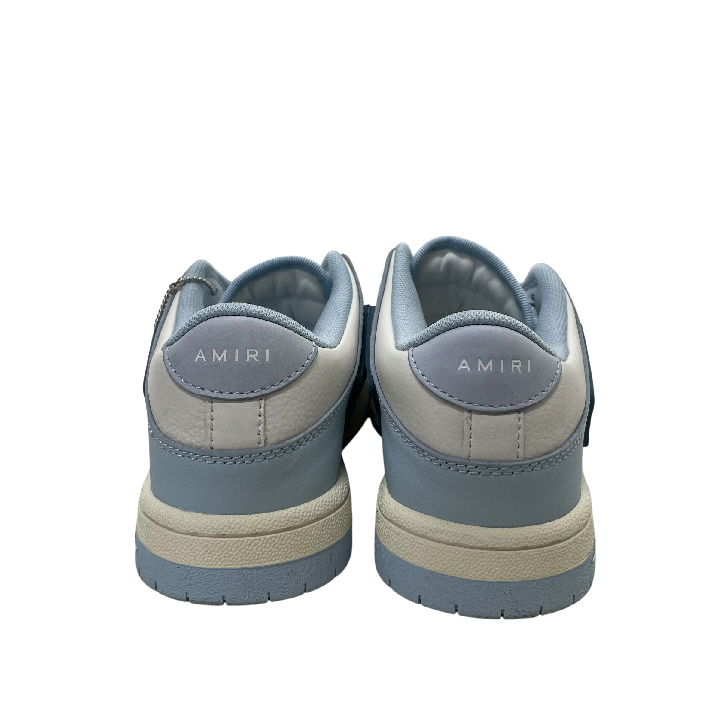 AMIRI/Low-Sneakers/US 8/Leather/WHT/Amiri Skel Top Low Sneaker Blu view 4