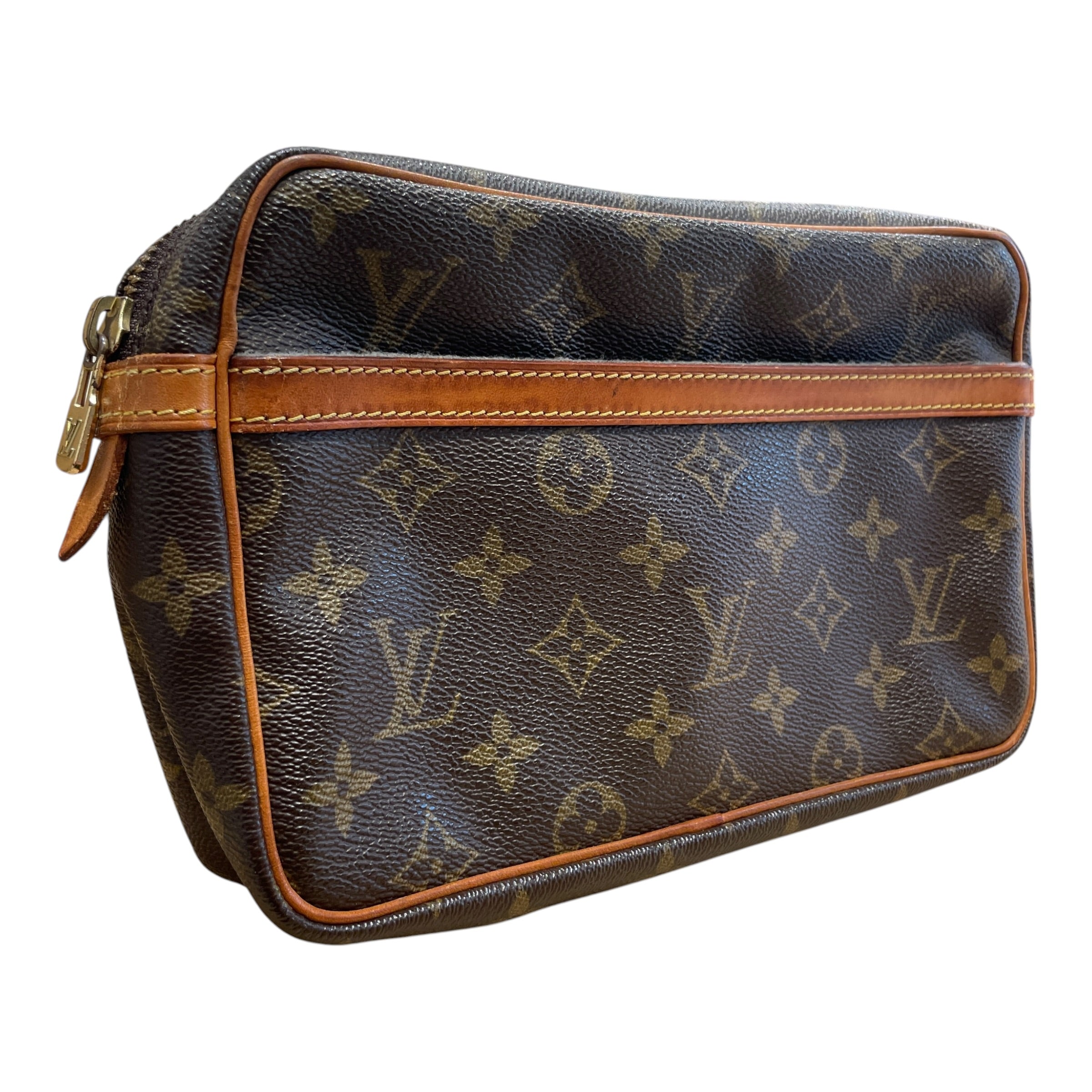 LOUIS VUITTON/Clutch Bag/Monogram/Leather/BRW/Monogram Compiegne 23 Clutch view 1