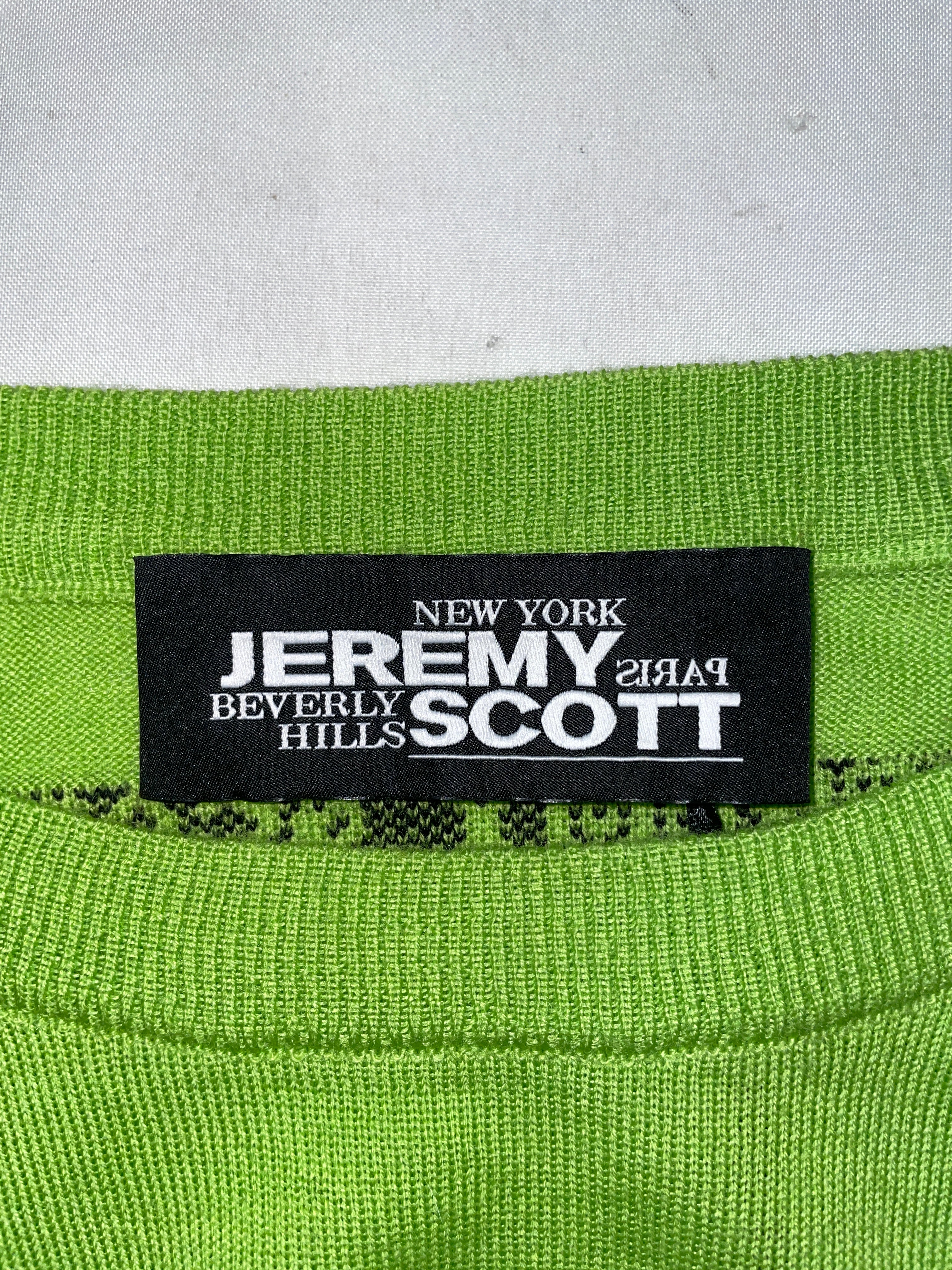 JEREMY SCOTT/Sweater/M/Cotton/GRN/skeleton green sweater view 3