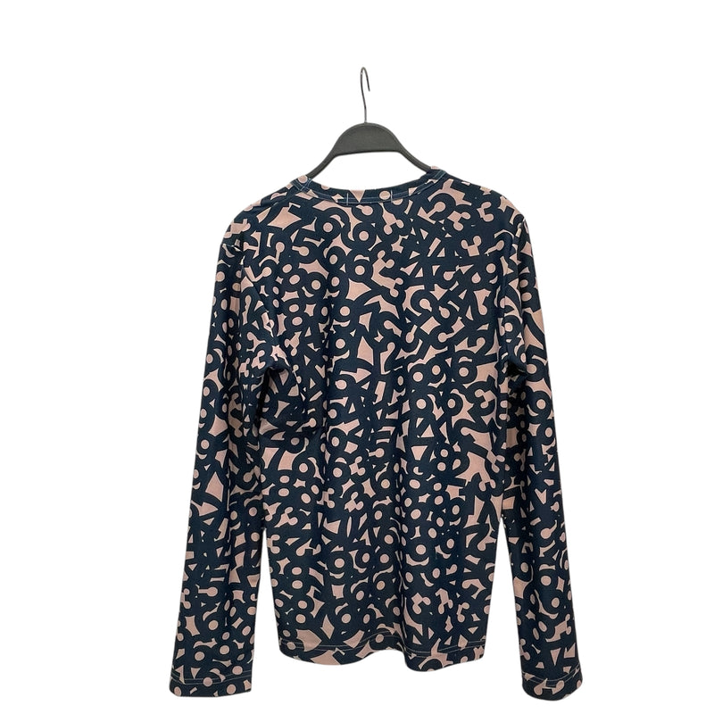 COMME des GARCONS/LS T-Shirt/M/Cotton/MLT/All Over Print/Number Logo Top