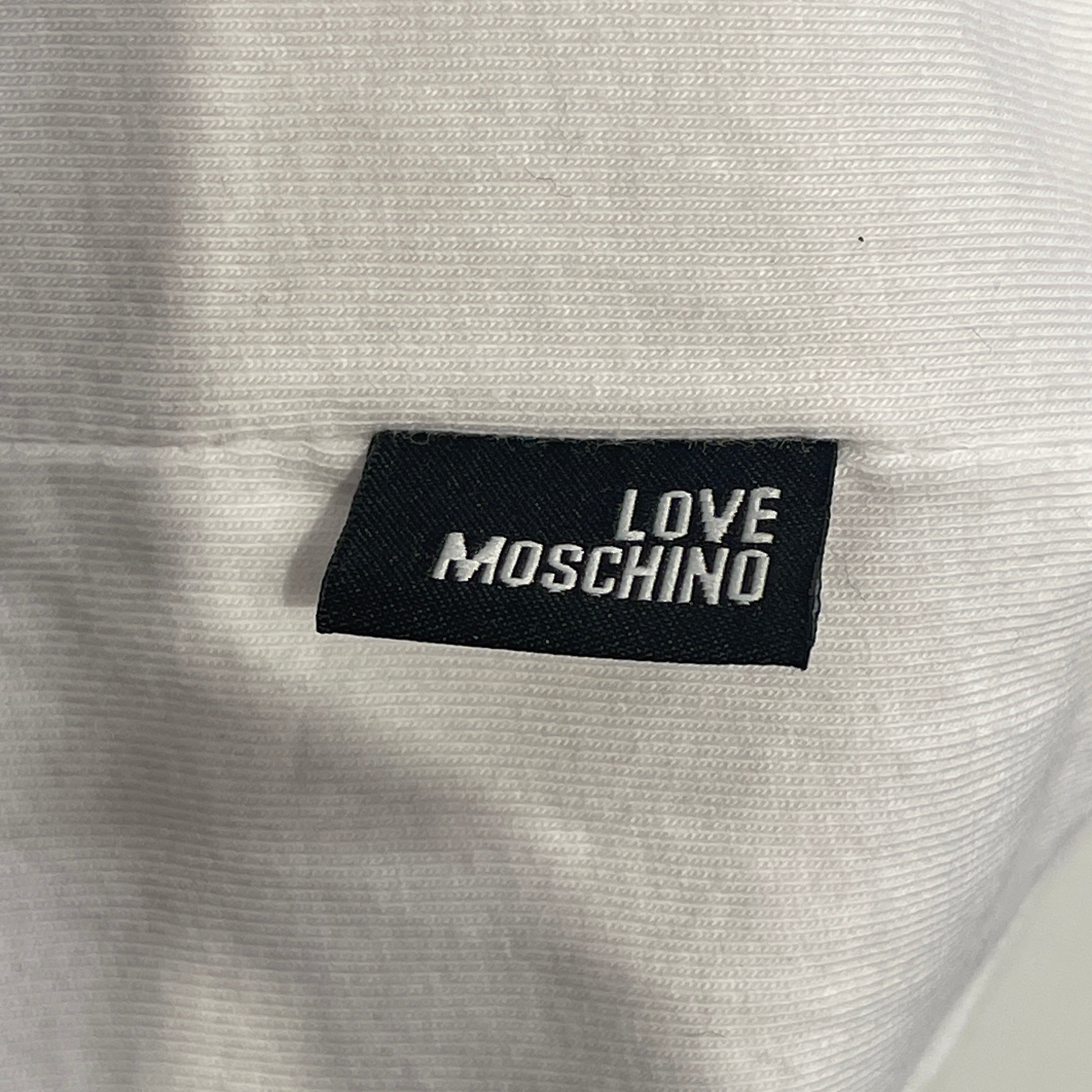 LOVE MOSCHINO/T-Shirt/XL/Cotton/WHT/Graphic/BABY DEVIL GRAPHIC view 4