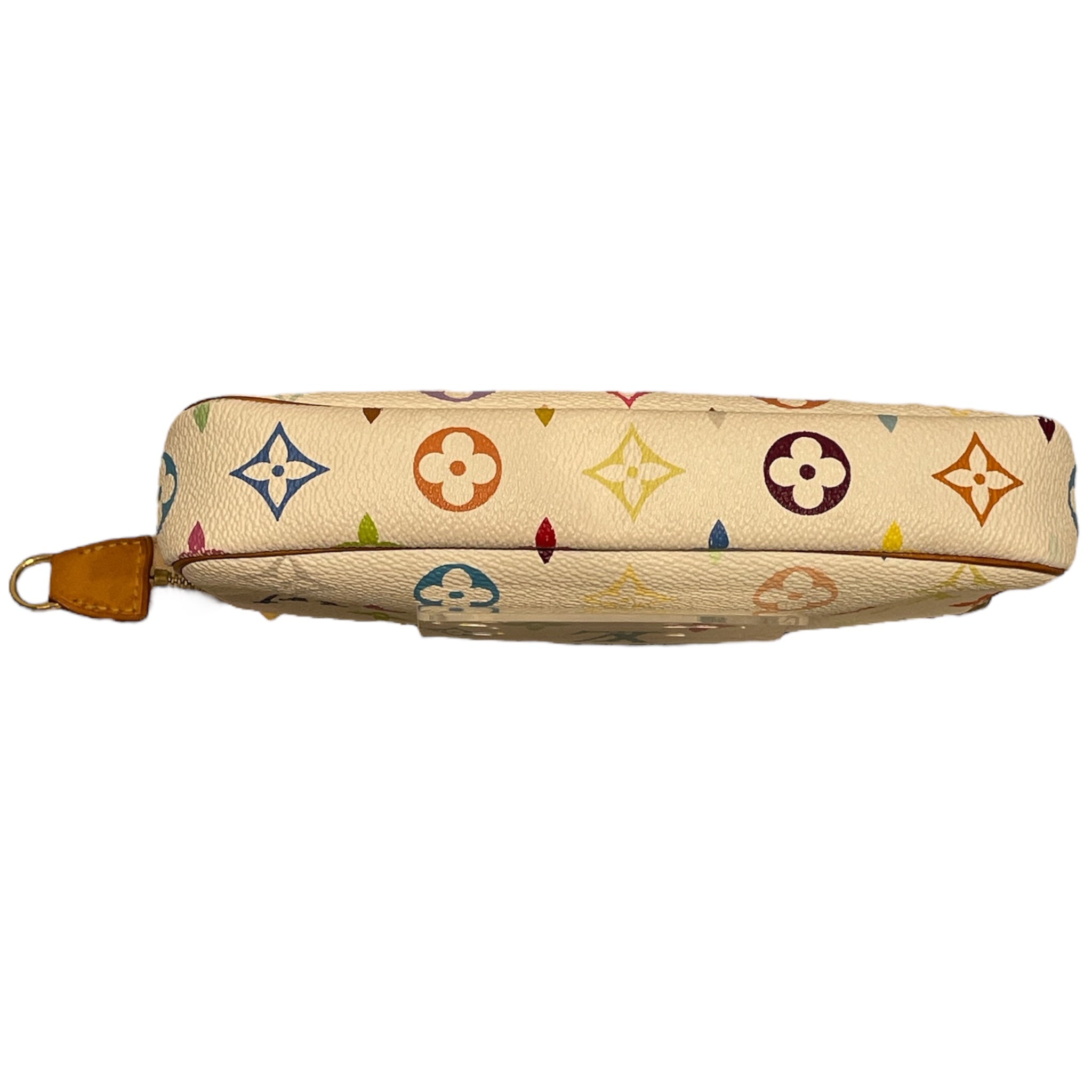 LOUIS VUITTON/Hand Bag/Monogram/Leather/MLT/White Murakami view 3
