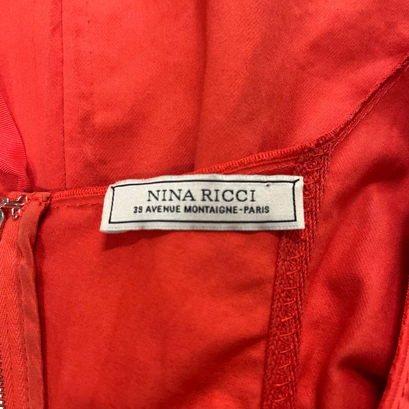 Nina Ricci /SS Dress/S/Cotton/ORN/