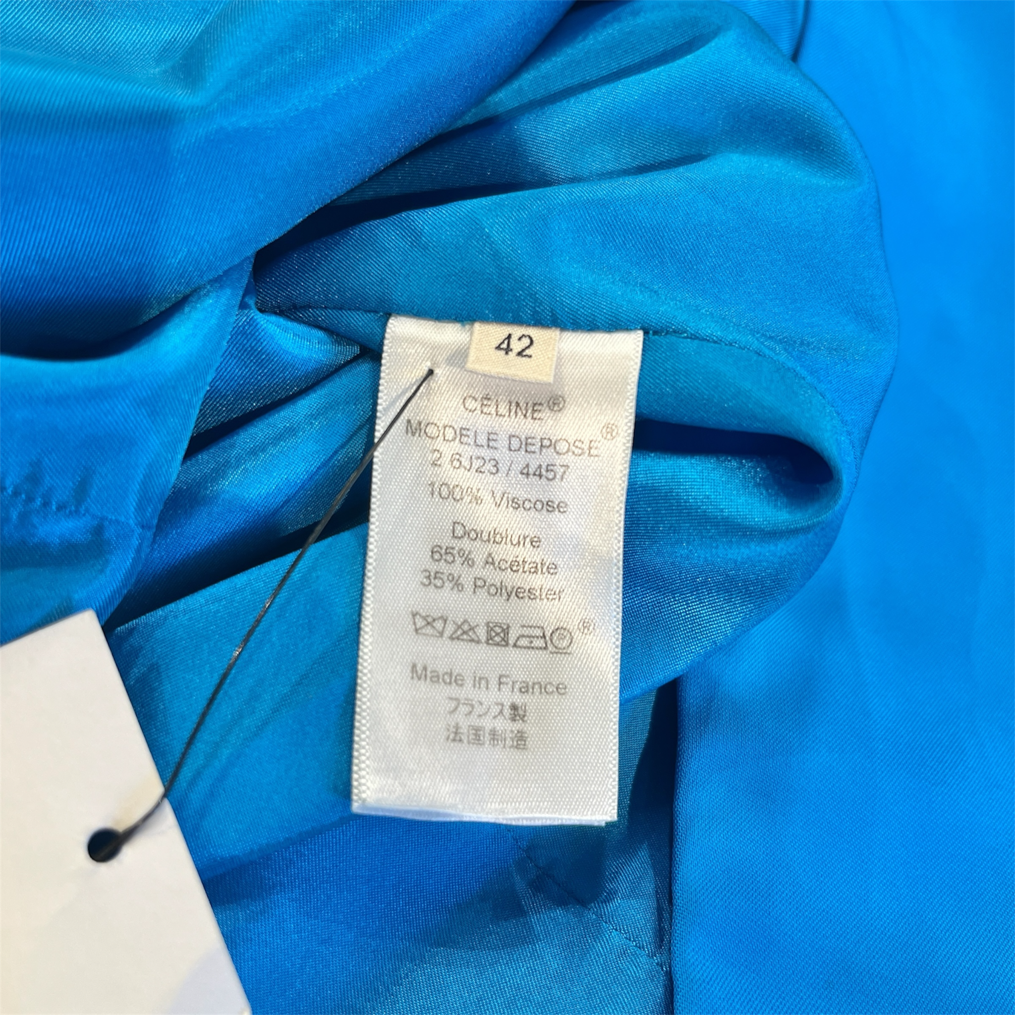 CELINE/3|4S Dress/42/BLU/Midi Length/ view 4