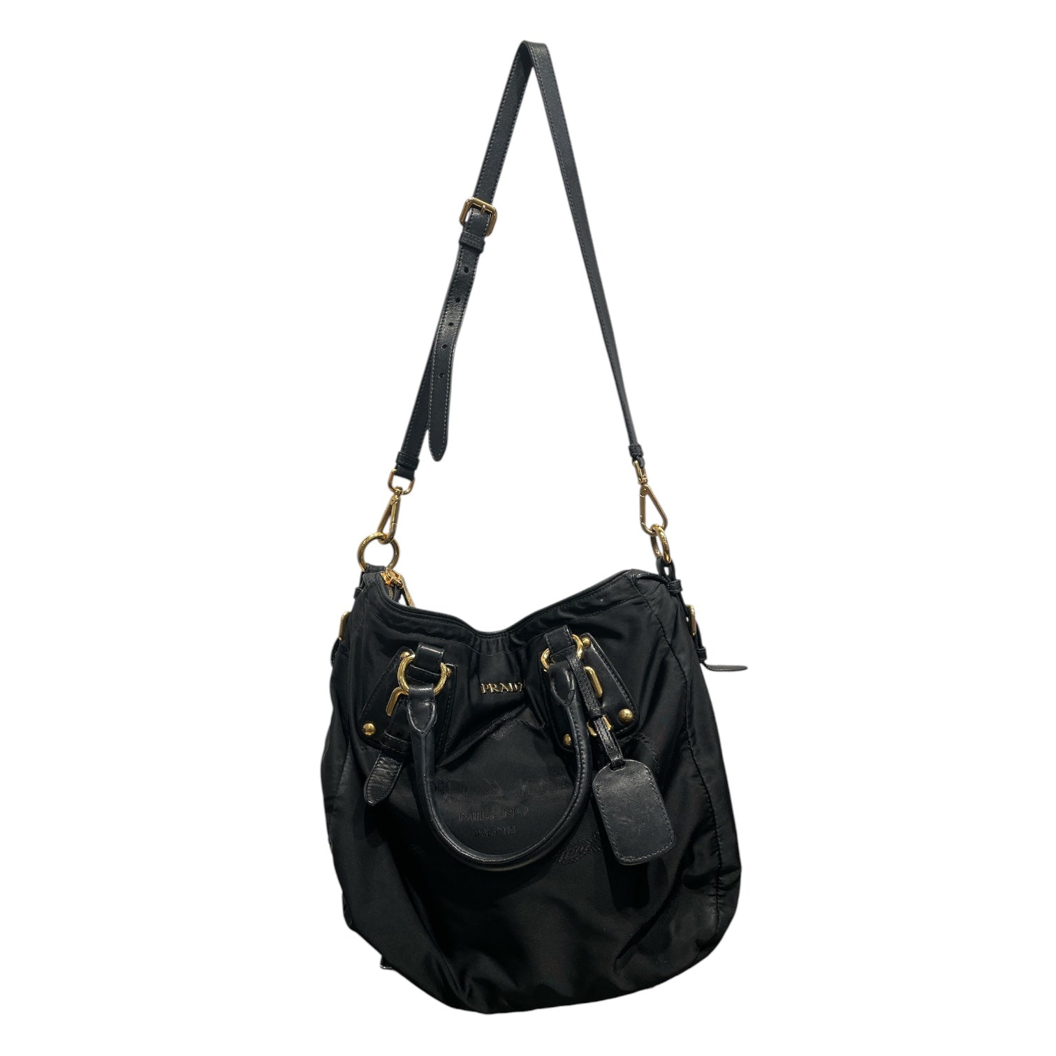 PRADA/Bag/Nylon/BLK/TESSUTO GOLD view 1