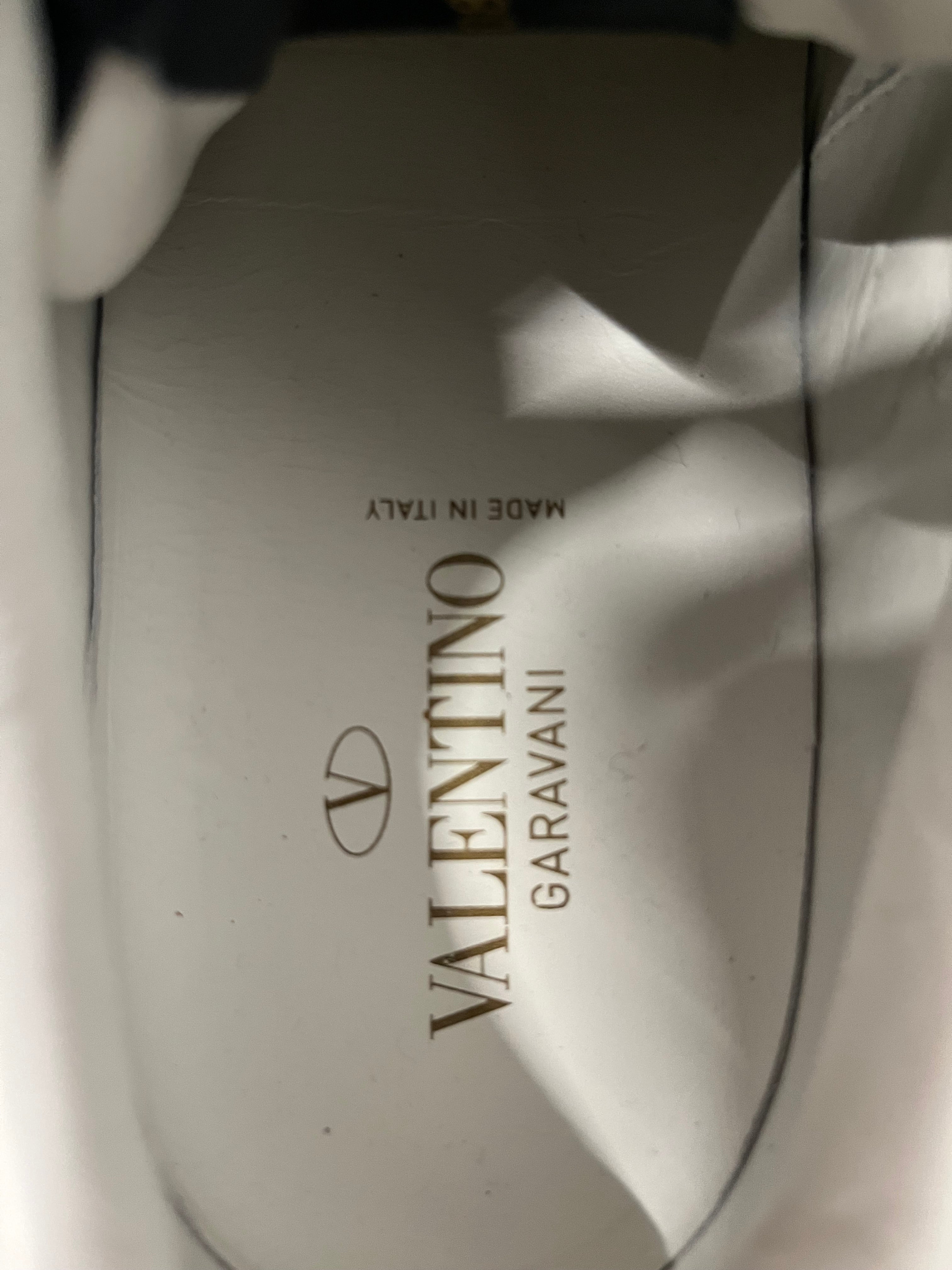 VALENTINO/Low-Sneakers/US 7.5/Leather/NVY/ view 3