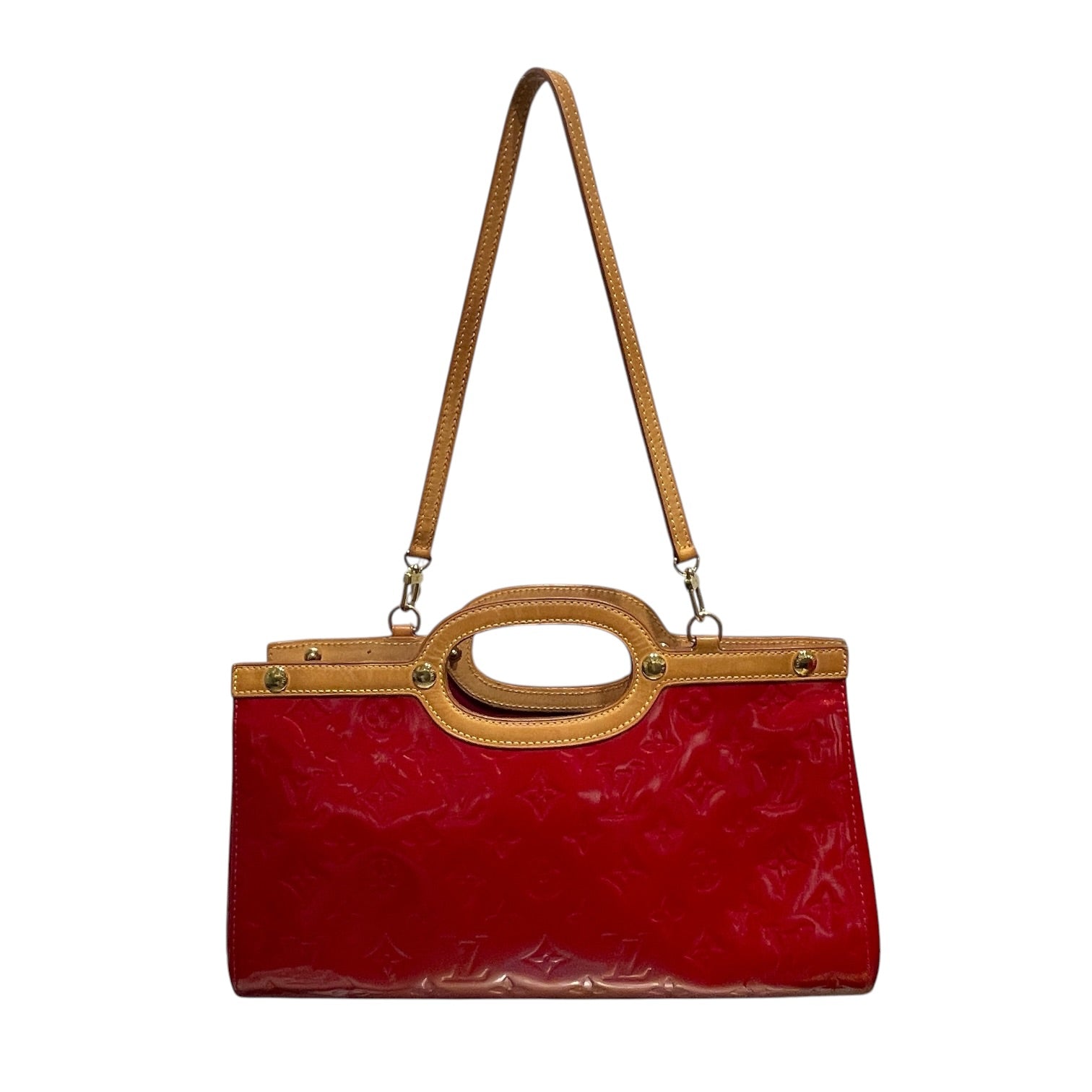 LOUIS VUITTON/Cross Body Bag/Leather/RED/Red Roxbury Drive Bag view 1