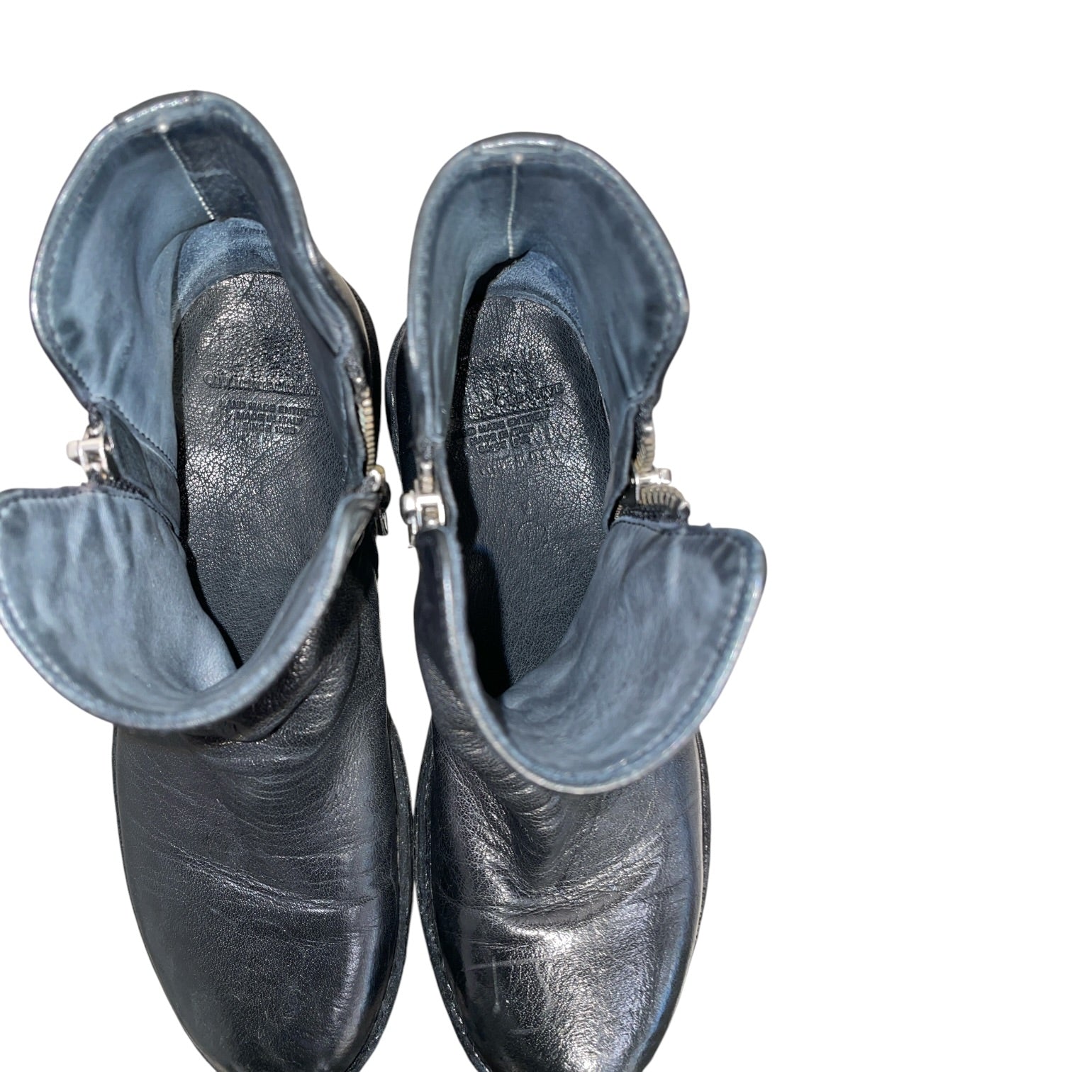 OFFICINE CREATIVE/Ankle Boots/EU 35/Leather/BLK/Side Zip/Double Side Zip Low-Boot view 3